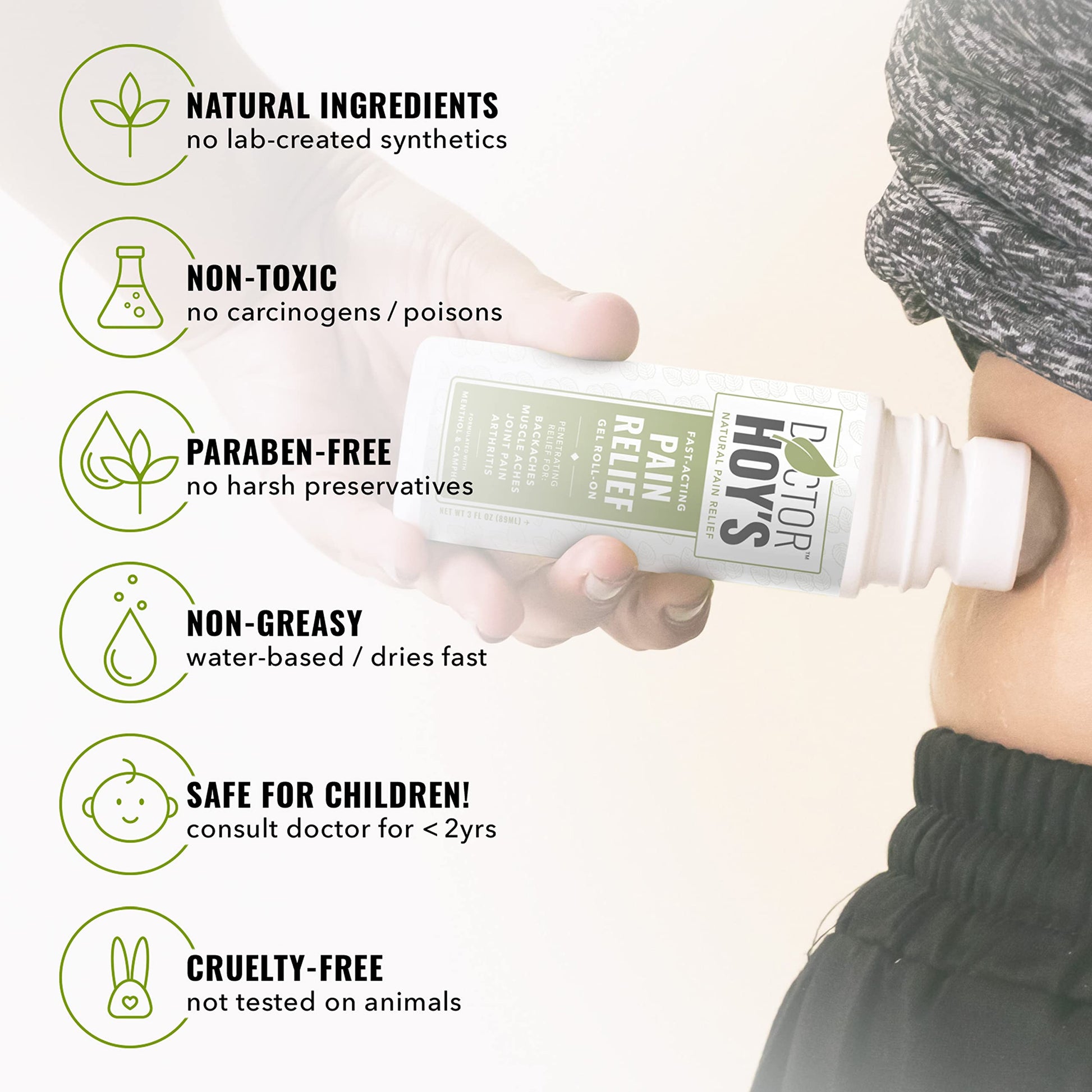 DOCTOR HOY'S Natural Pain Relief Gel and Arnica Boost Recovery Cream, Clean, Safe, Effective Natural Pain Relief and Anti-Inflammatory, 3 oz Combo Pk DOCTOR HOY'S Au supplements