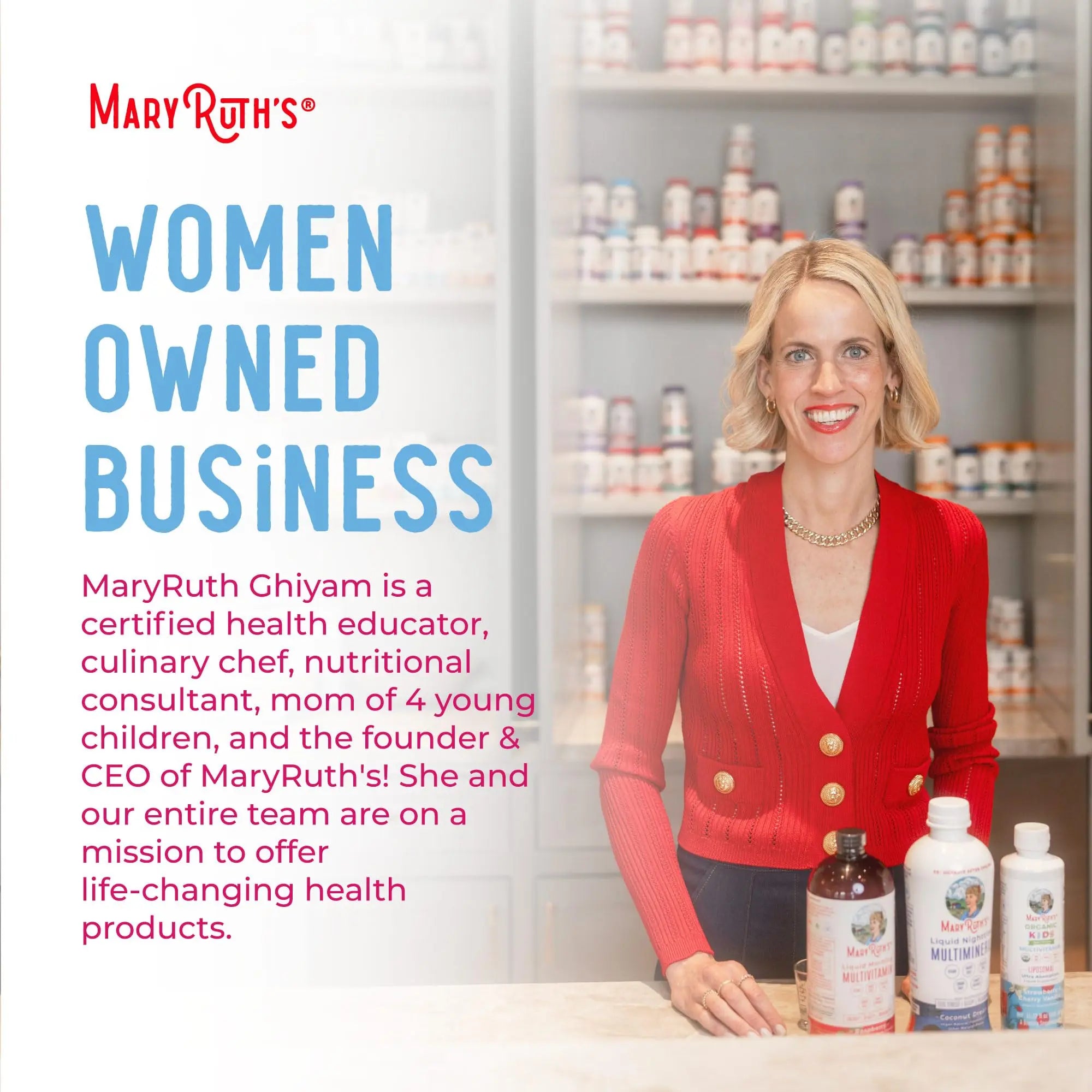 MaryRuth’s Multivitamin Liposomal for Women 40+ | Womens Multivitamin Liposomal | Immune Support Supplement | Menopause Supplement | Methylated Multivitamin | Vegan | Sugar Free | Non-GMO |15.22 Fl Oz MARYRUTH'S Au supplements