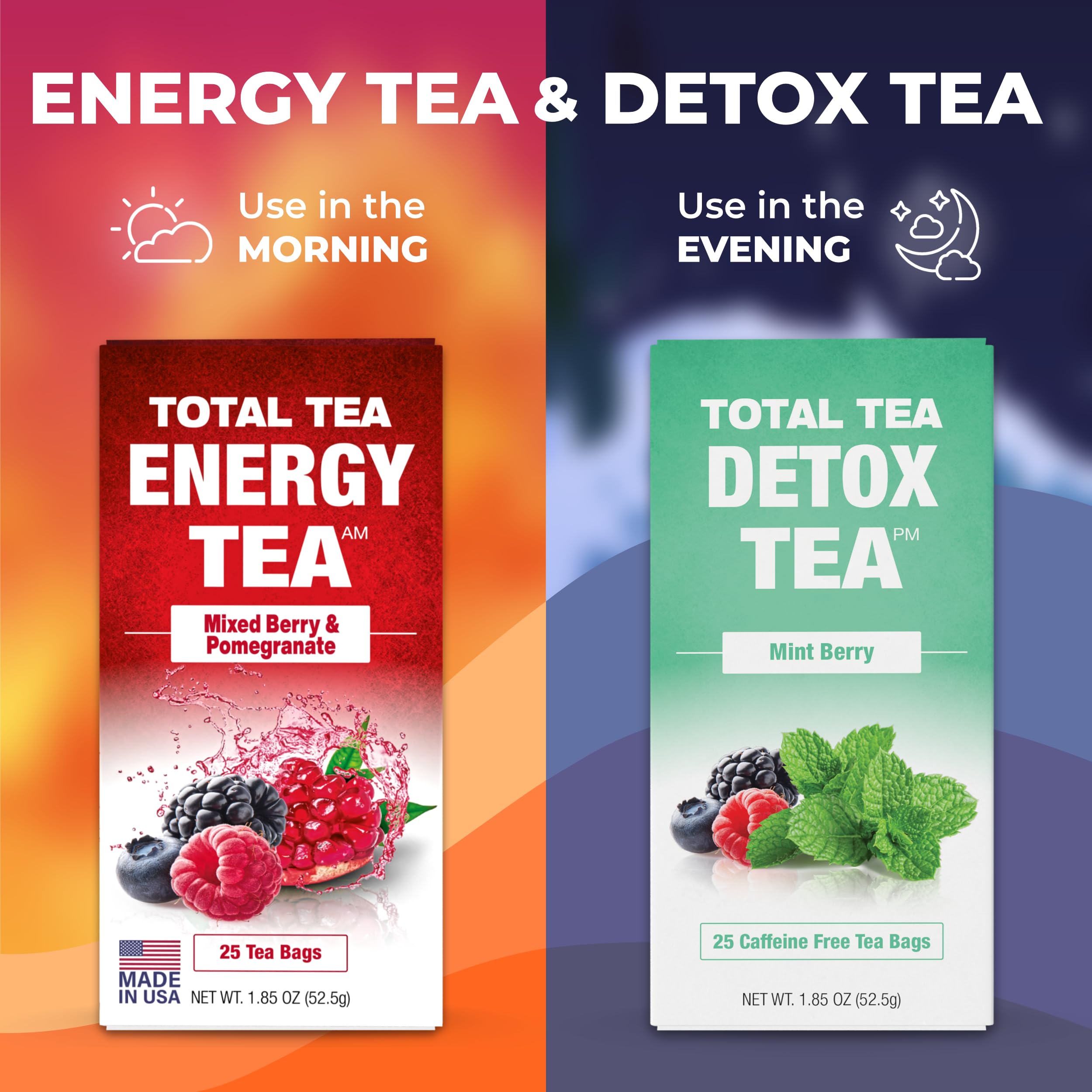 Total Tea Slimming Detox Tea for a Healthy Weight Support - Caffeine Free - Herbal Total Tea Au supplements