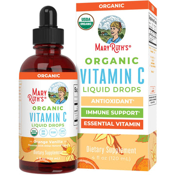 MaryRuth Organics Organic Vitamin C Supplement | Liquid Vitamin C Liquid Drops for Adults & Kids | Immune Support Supplement for Overall Health | Vegan | Non-GMO | Gluten Free | 4 Fl Oz MARYRUTH'S Au supplements