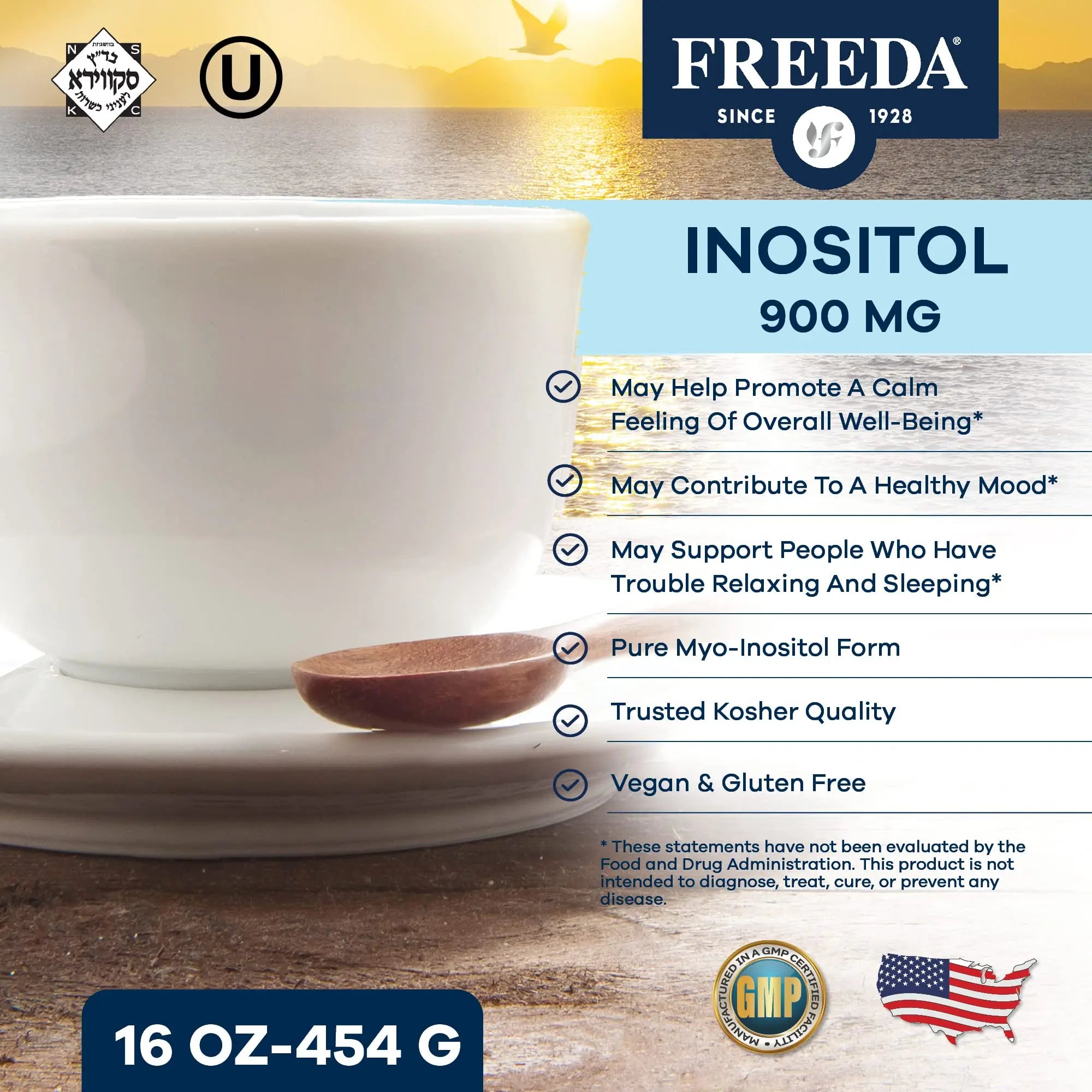 FREEDA Inositol Powder from Myo-Inositol - Hormone Balance for Women - PCOS Supple FREEDA Au supplements