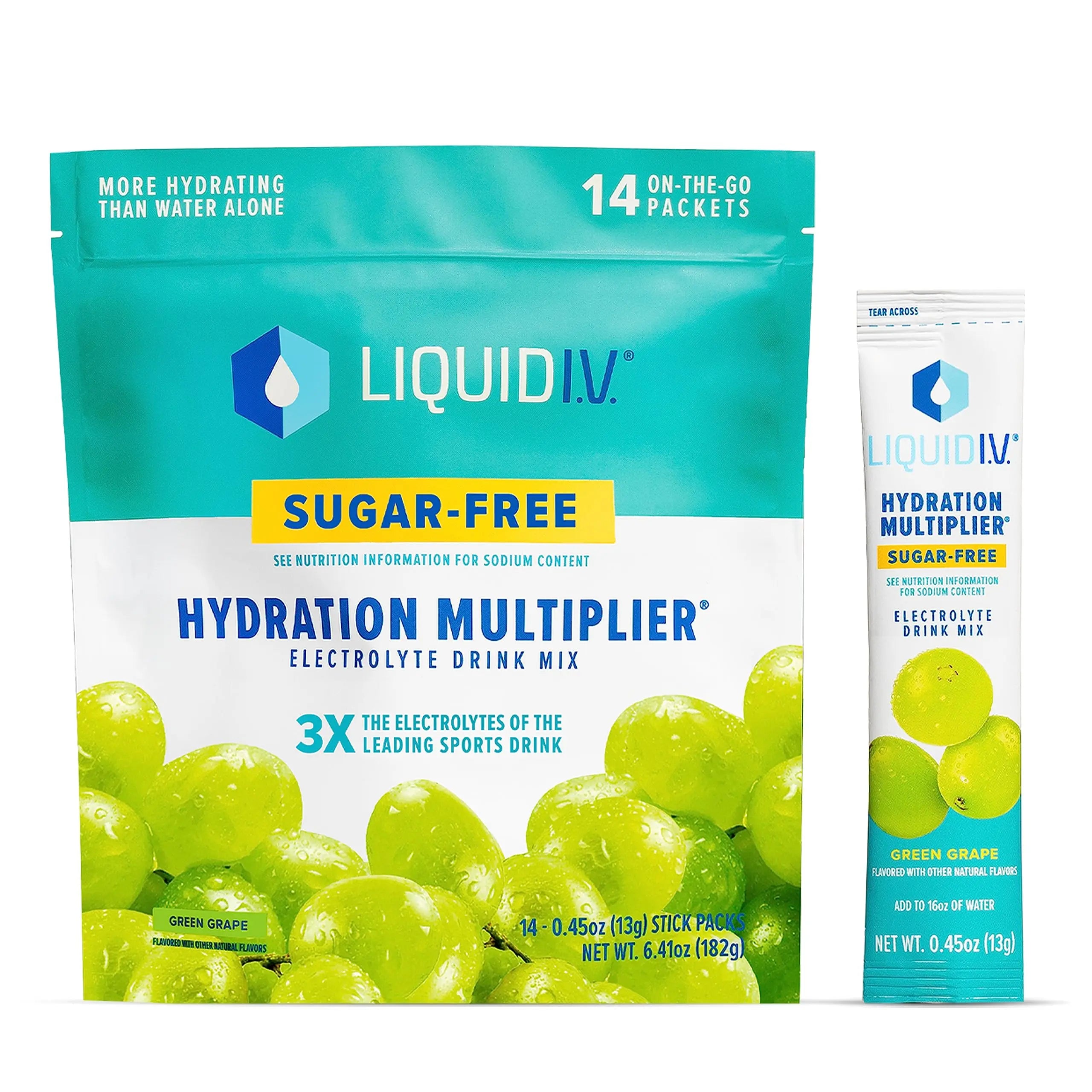 Liquid I.V. Sugar-Free Hydration Multiplier - Green Grape – Hydration Powder Packets Liquid I.V. Au supplements
