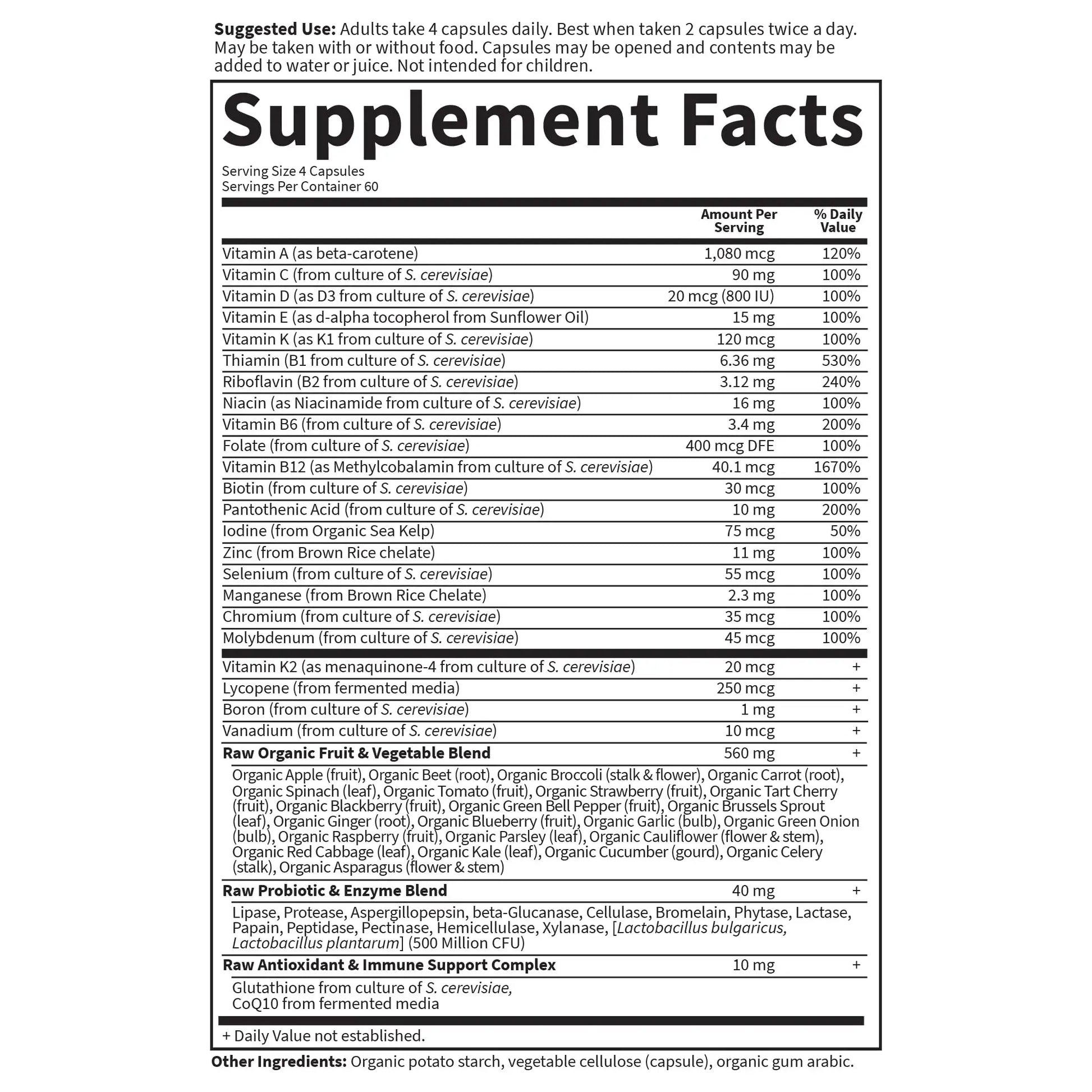 Garden of Life Vitamin Code, Whole Food Multivitamin for Men, 240 Vegetarian Capsules Garden of Life Au supplements