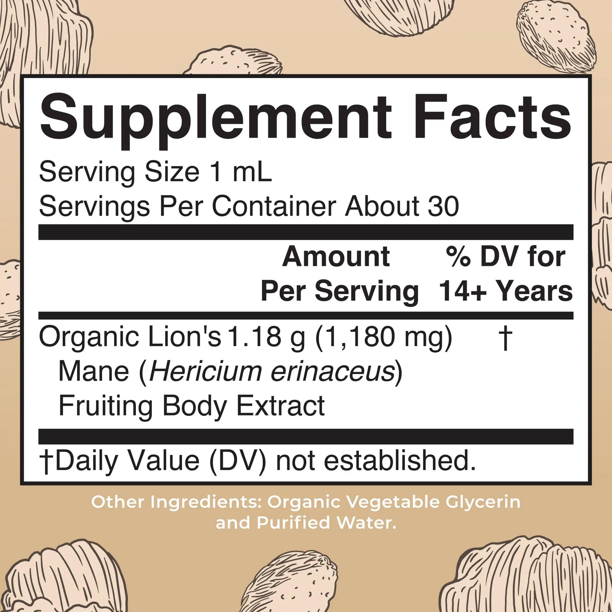 MaryRuth Organics Lions Mane Mushroom Supplement, Up to 1 Month Supply, Nootropic USDA Organic Lions Mane Extract Nervine Herbal Liquid Drops, Brain Health Non-GMO MARYRUTH'S Au supplements