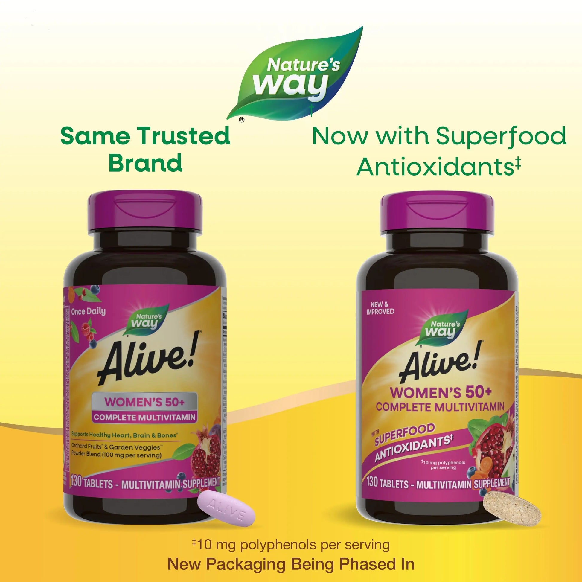 Nature's Way Alive! Women's 50+ Complete Multivitamins, Supports Healthy Heart, Brain, Bones Nature's Way Au supplements