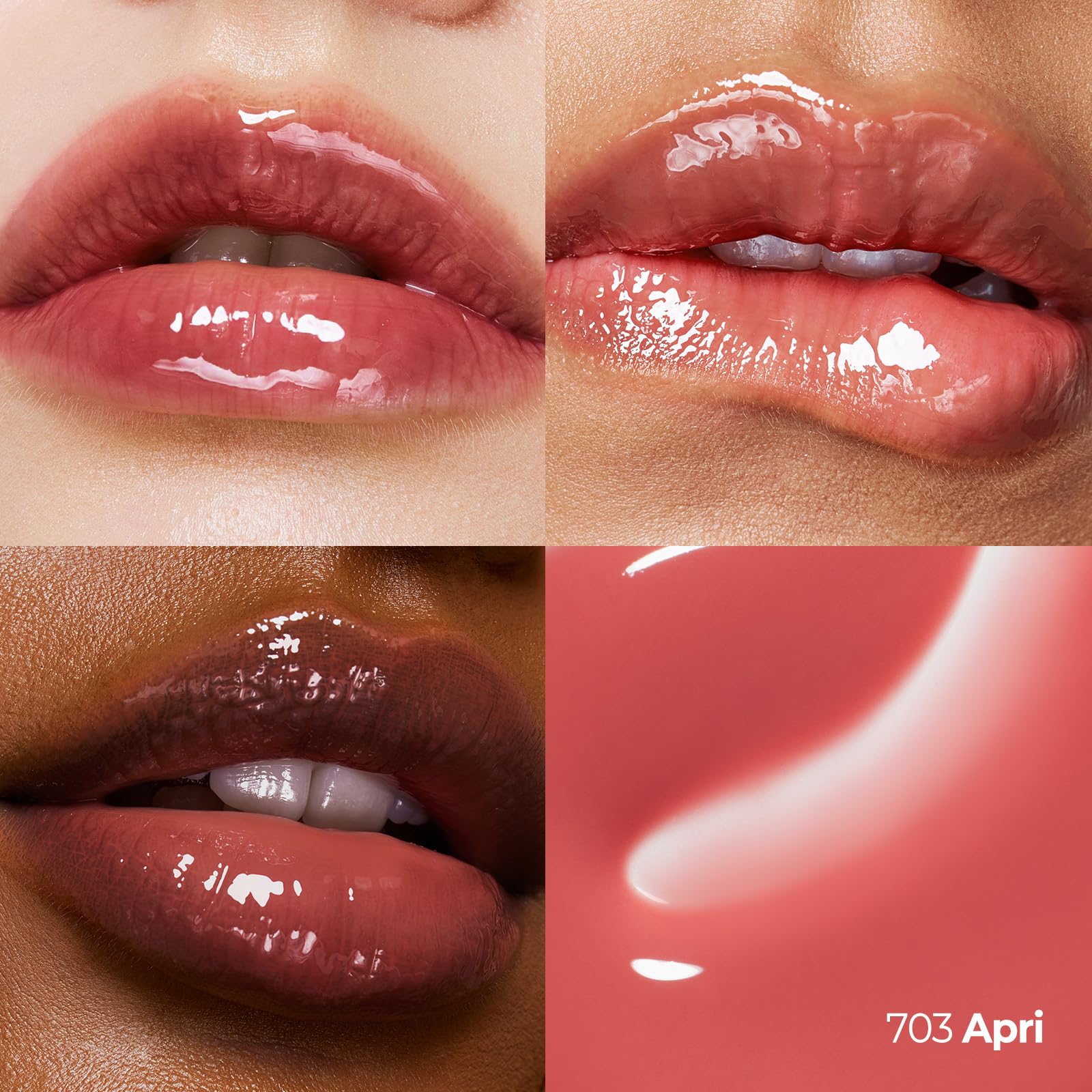 Laka Fruity Lip Glotioner, 10ml/0.33 fl.oz, Lip Gloss with High Shine Vivid Colors, Jelly tip for Hygienic & Easy Application, K-Beauty (#703 Apri) Laka Au supplements