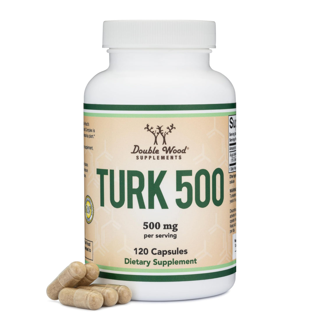 Turkesterone Supplement 500mg, 120 Capsules (Ajuga Turkestanica Extract Std. to 10% Turkesterone) Similar to Ecdysterone for Men's Health Support (Manufactured and Tested in the USA) by Double Wood Double Wood Supplements Au supplements