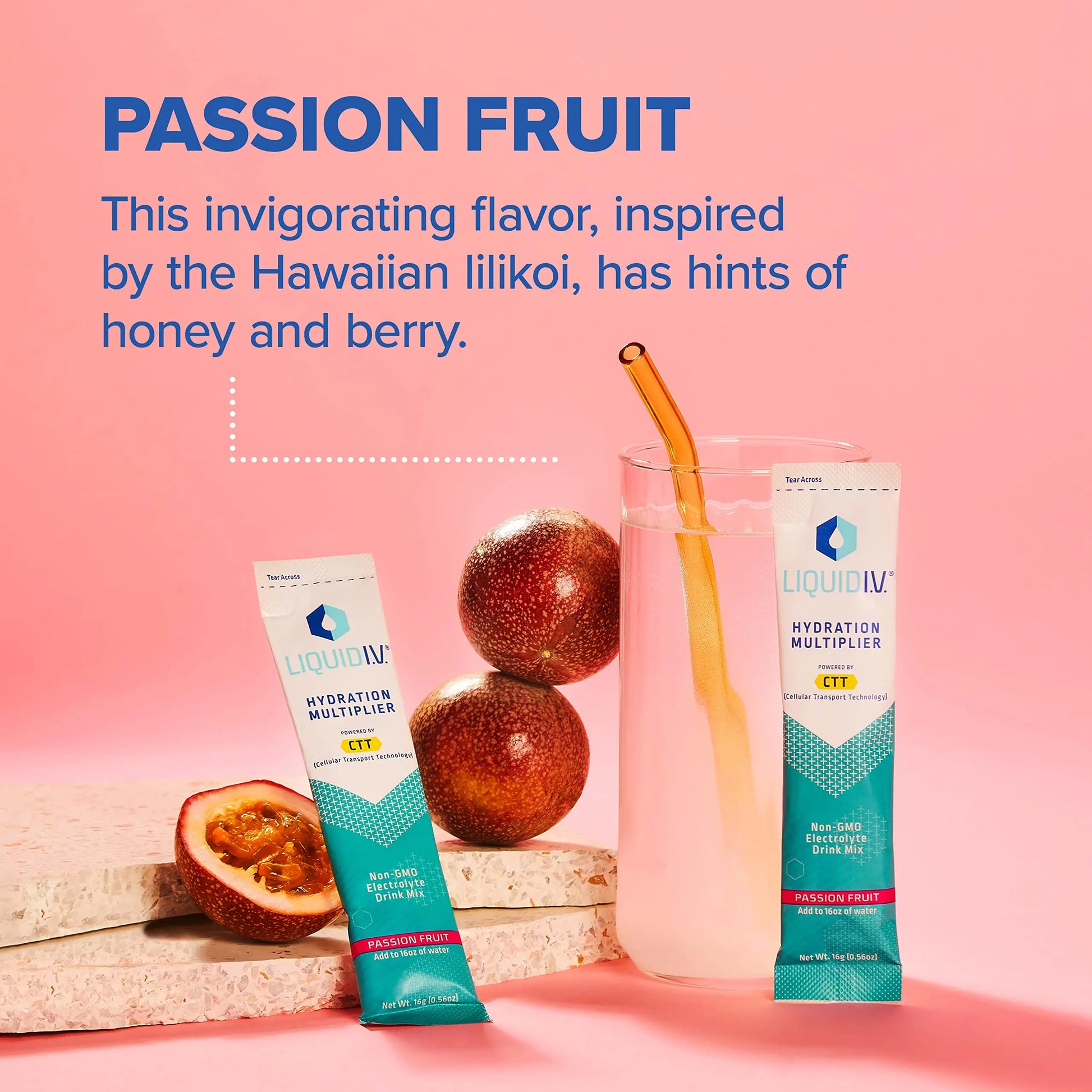 Liquid I.V. Hydration Multiplier - Passion Fruit - Hydration Powder Packets | Electrolyte Liquid I.V. Au supplements
