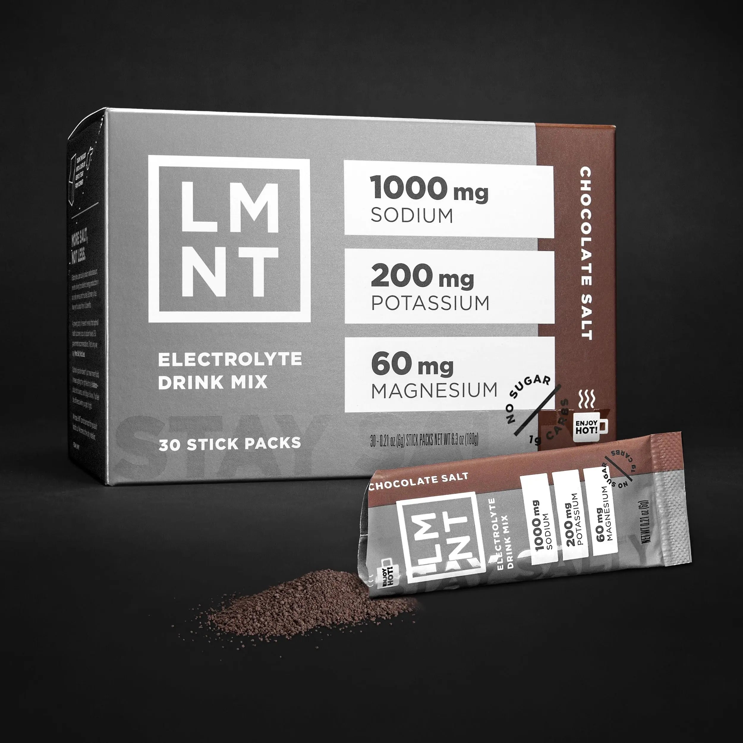LMNT Zero-Sugar Electrolytes - Hot Chocolate Salt - Hydration Powder Packets Drink LMNT Au supplements