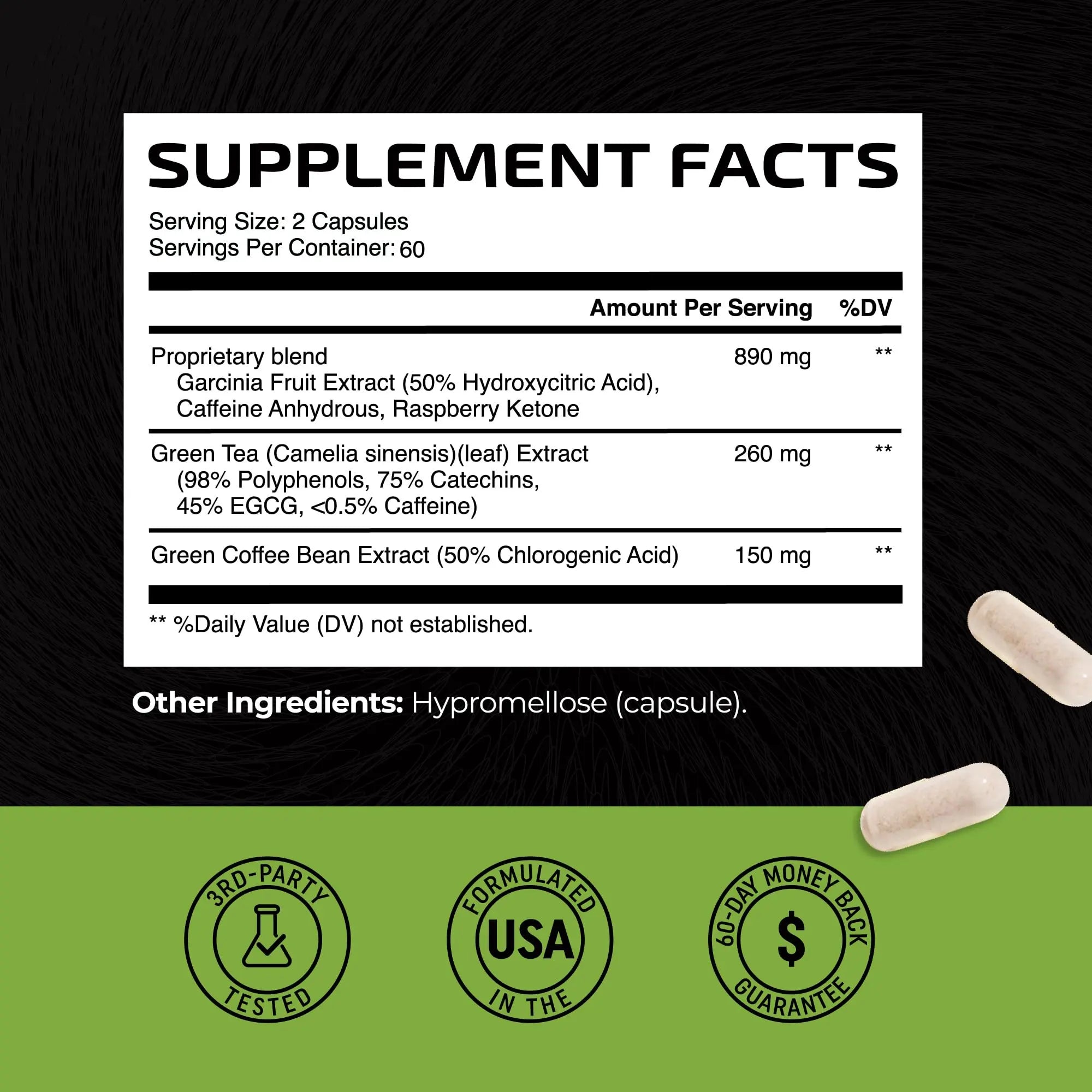 Green Tea Weight Loss Pills with Green Coffee Bean Extract | Belly Fat Burner, Metabolism Nobi Nutrition Au supplements