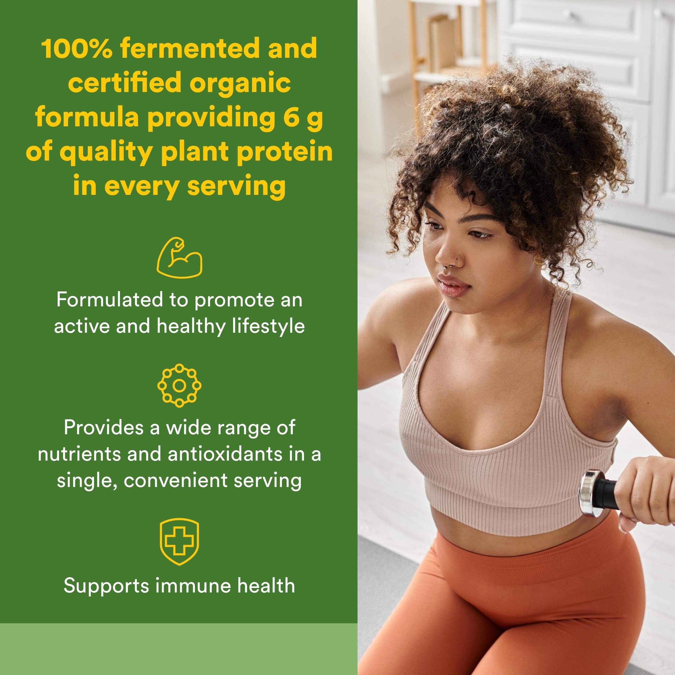 Whole Earth & Sea from Natural Factors, Organic Fermented Greens, Vegan Whole Food Supplement, Tropical, 14.3 Oz Natural Factors Au supplements