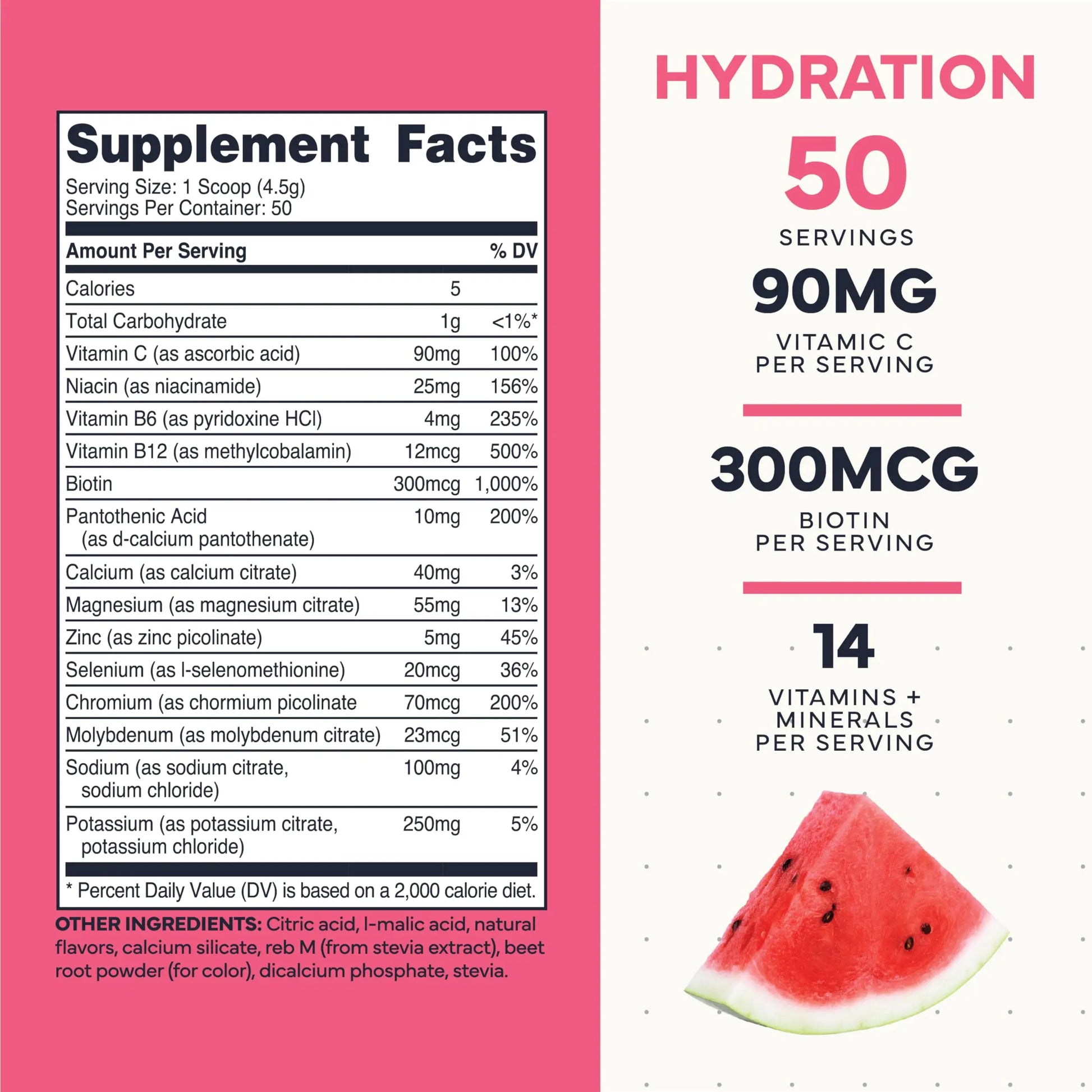 Type Zero Clean Electrolytes Hydration Powder Drink Mix + 14 Essential Vitamins & Minerals - Sugar Free, Zero Artificial Ingredients - Watermelon Flavor, 50 Servings Type Zero Au supplements