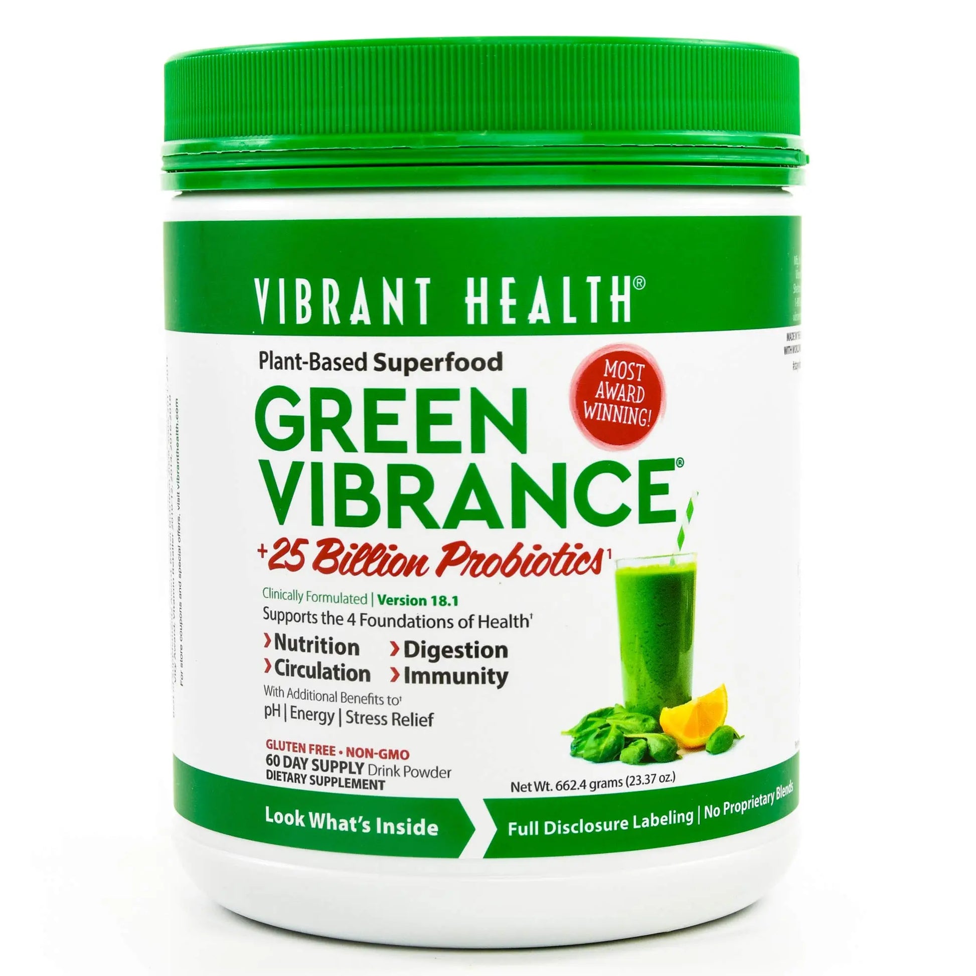 Vibrant Health Green Vibrance Powder, 23.28 oz Vibrant Health Au supplements