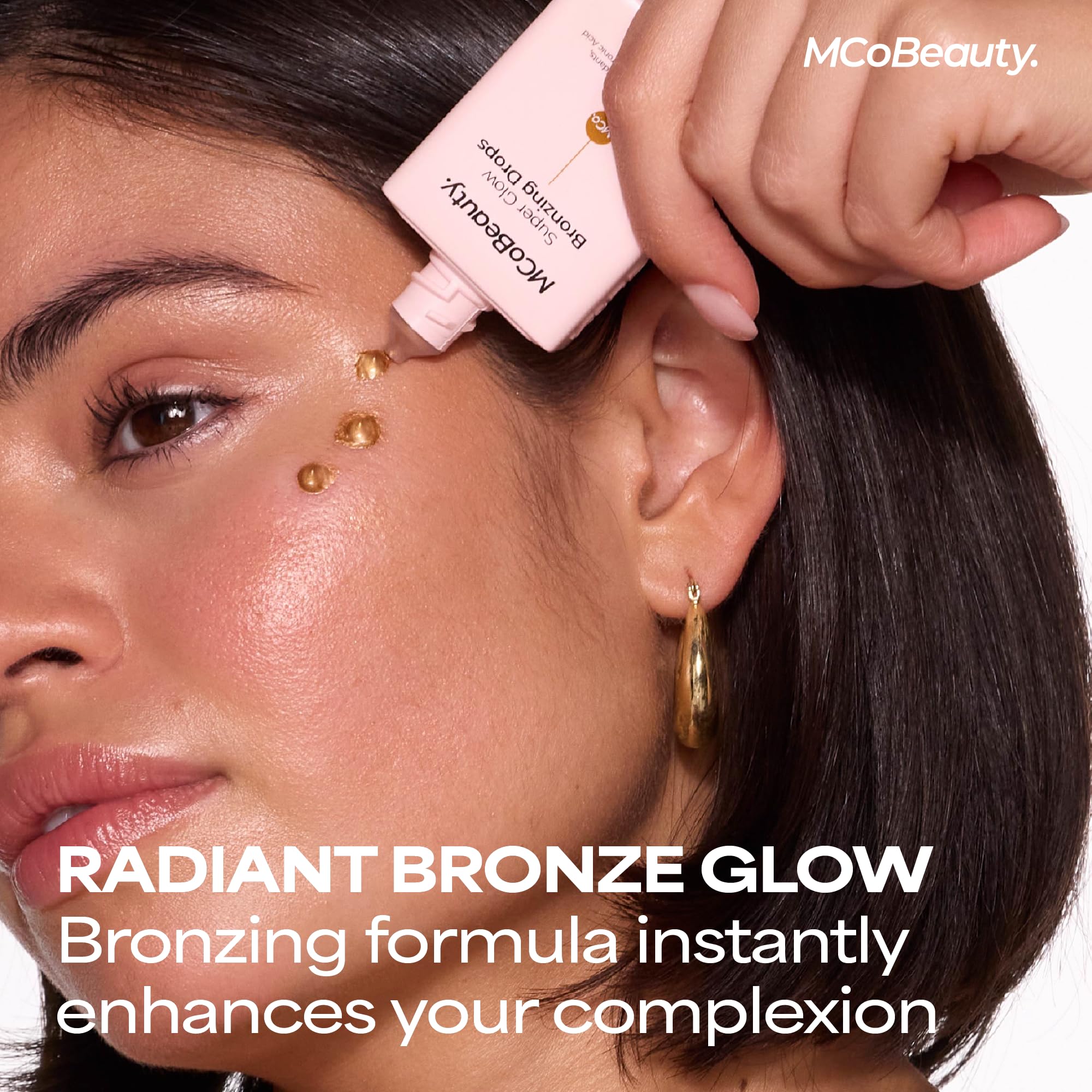 MCoBeauty - Super Glow Bronzing Drops - Effortless Face Tan with Shimmer Formula - Face Care, Bronze Drops - Contains Hyaluronic Acid, White Tea Extract, Cocoa Extract and More MCoBeauty Au supplements