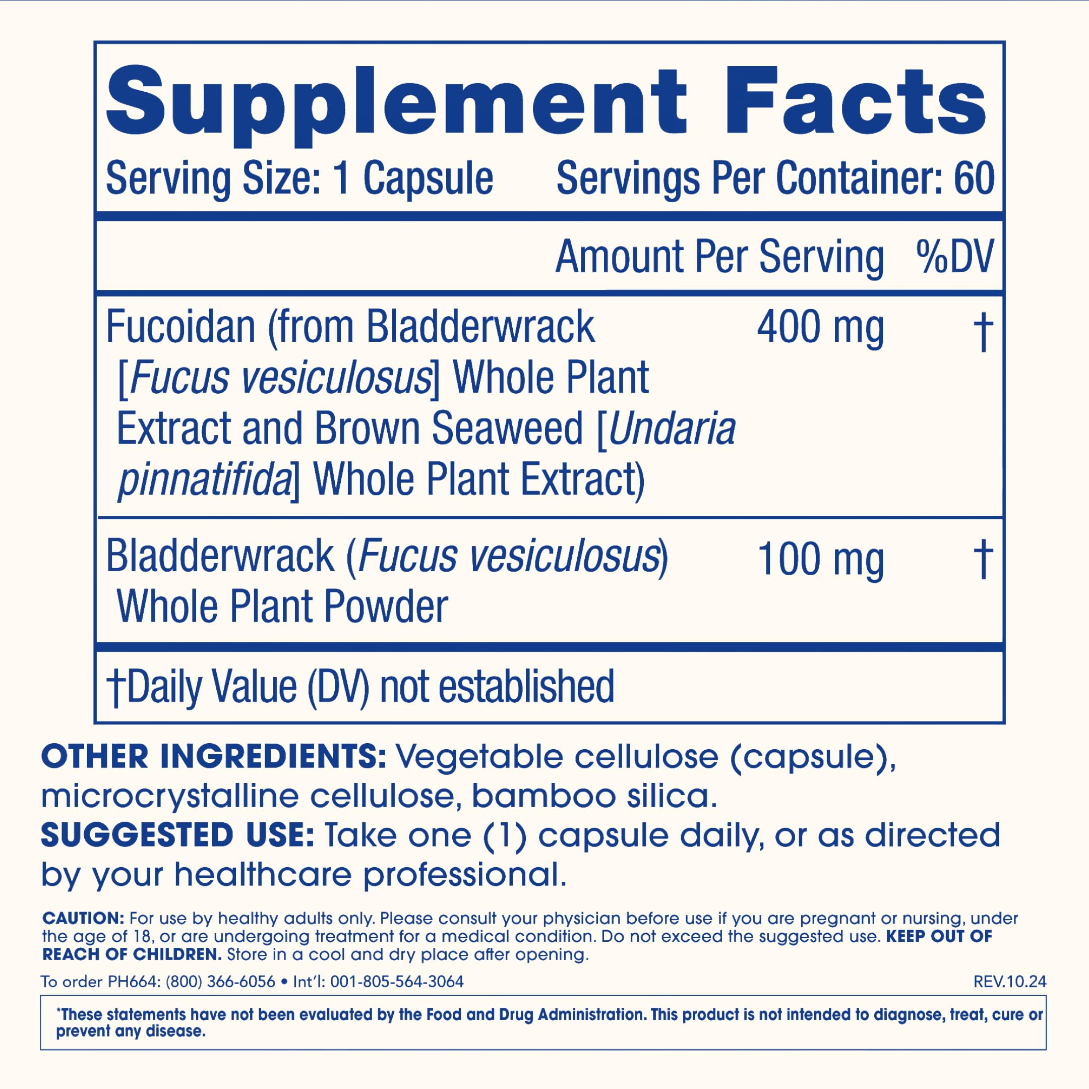 ProHealth Sirtuin 6 Activator | 60 Capsules | Fucoidan-Rich Seaweed Extract to Activate SIRT6 for Longevity, DNA & Cellular Support | Triple Lab-Tested, GMP-Manufactured in USA ProHealth Au supplements