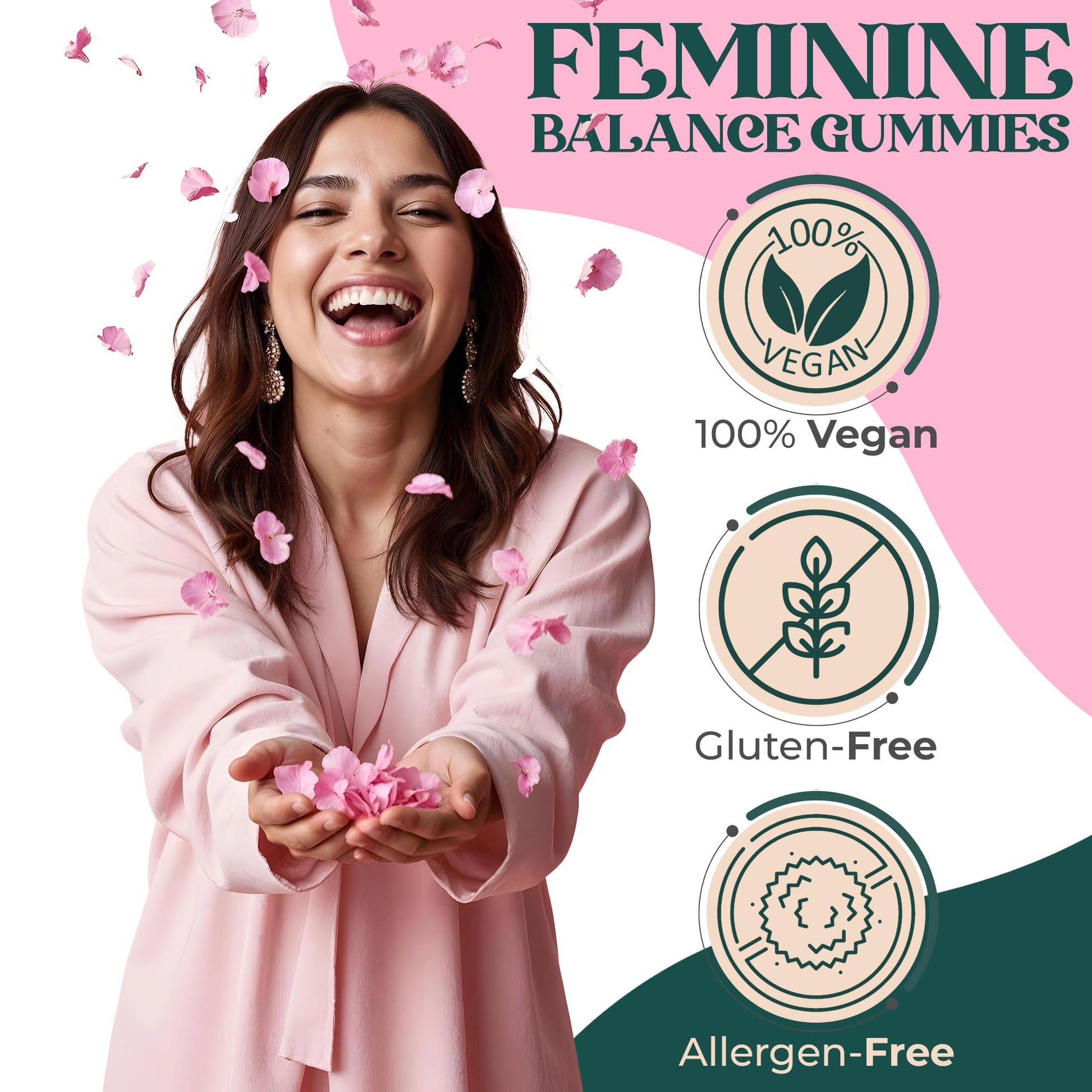 ORGANIC UPLIFT Premium Feminine Balance Gummies - for Women’s Health & Wellness - Immune Support - Vegan, Gluten-Free - Hawaiian Pineapple - 90 Gummies - 45 Servings ORGANIC UPLIFT Au supplements