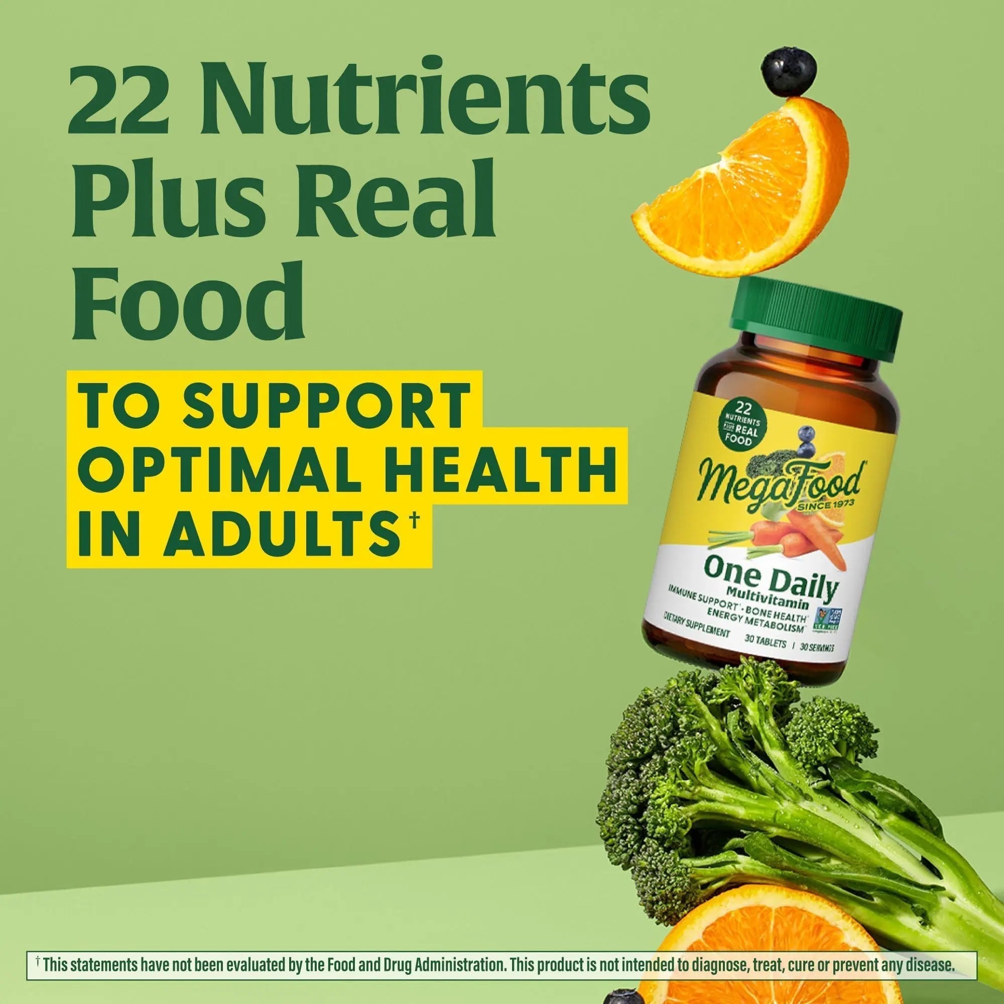 MegaFood One Daily Multivitamin for Women and Men, Immune Support Supplement with Real Food, Vitamin C & Vitamin B, Bone Health MegaFood Au supplements