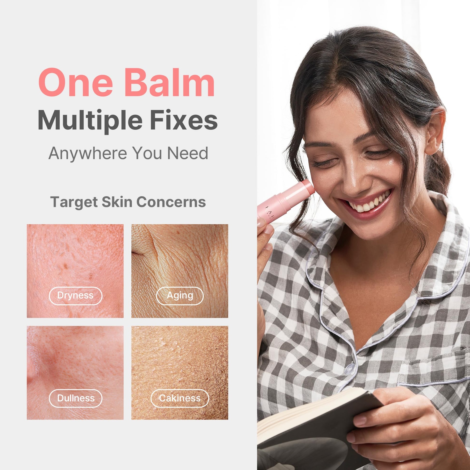 KAHI Wrinkle Bounce Multi Balm Stick | PDRN Collagen Wrinkle Stick | Korean Skin Care |All-in-One Hydrating Lip Balm Eye Cream Neck Cream Make Up Base & Face Mist Moisture Balm KAHI Au supplements
