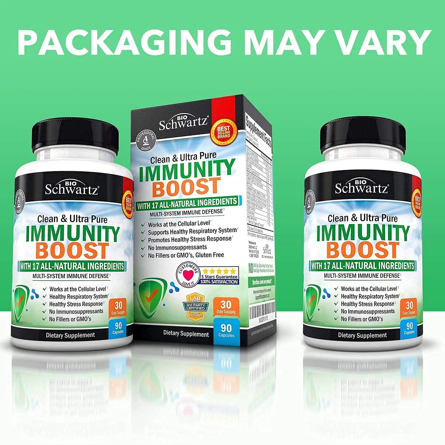 Immune Support Supplement with Vitamin C 1000mg Zinc Elderberry Extract Ginger BioSchwartz Au supplements