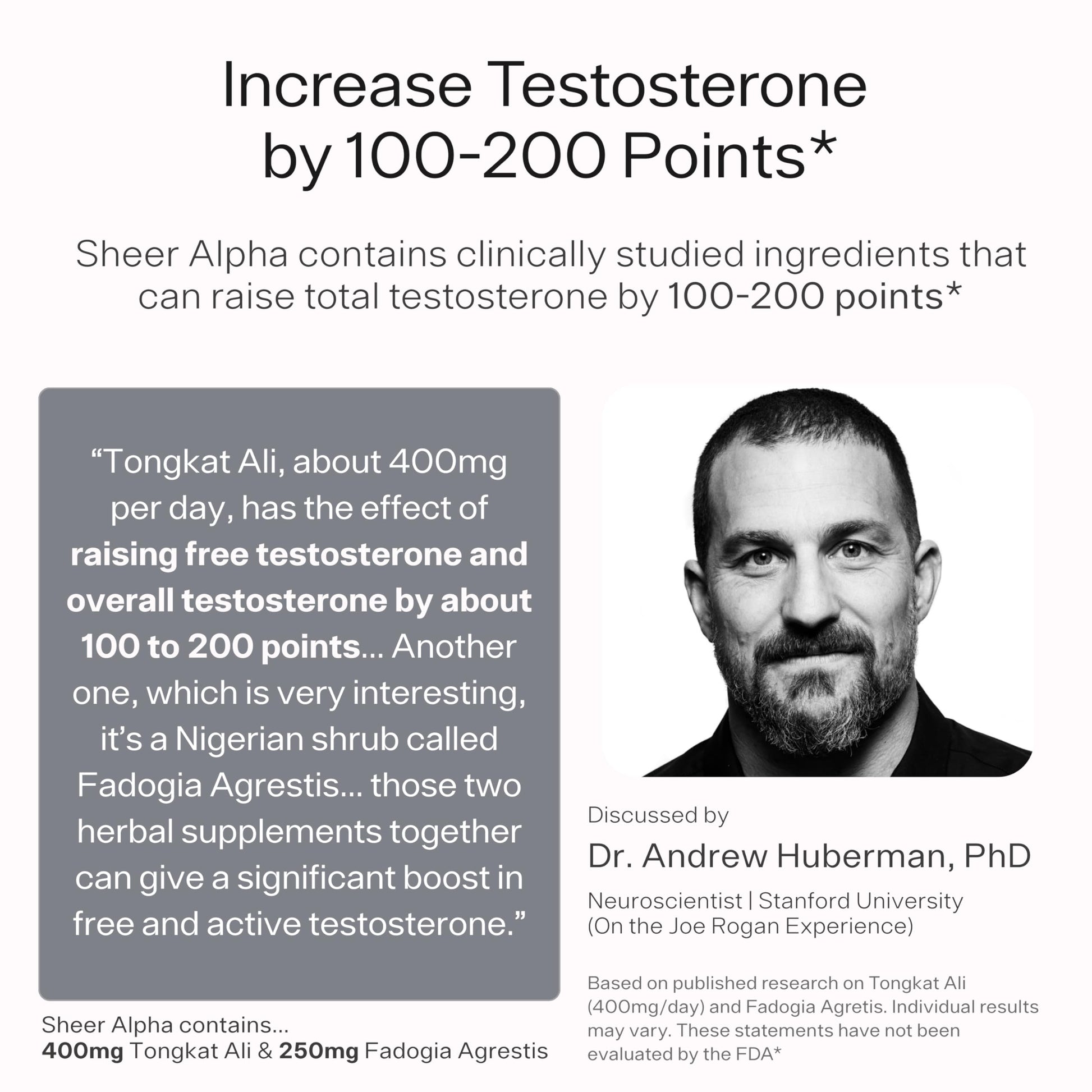 Testosterone Booster for Men - Sheer Alpha T-Booster - Clinically Backed Dose, Strongest Formula - Made in USA - Premium Blend of Fadogia Agrestis Tongkat Ali and Shilajit. 30 Servings Sheer Strength Labs Au supplements