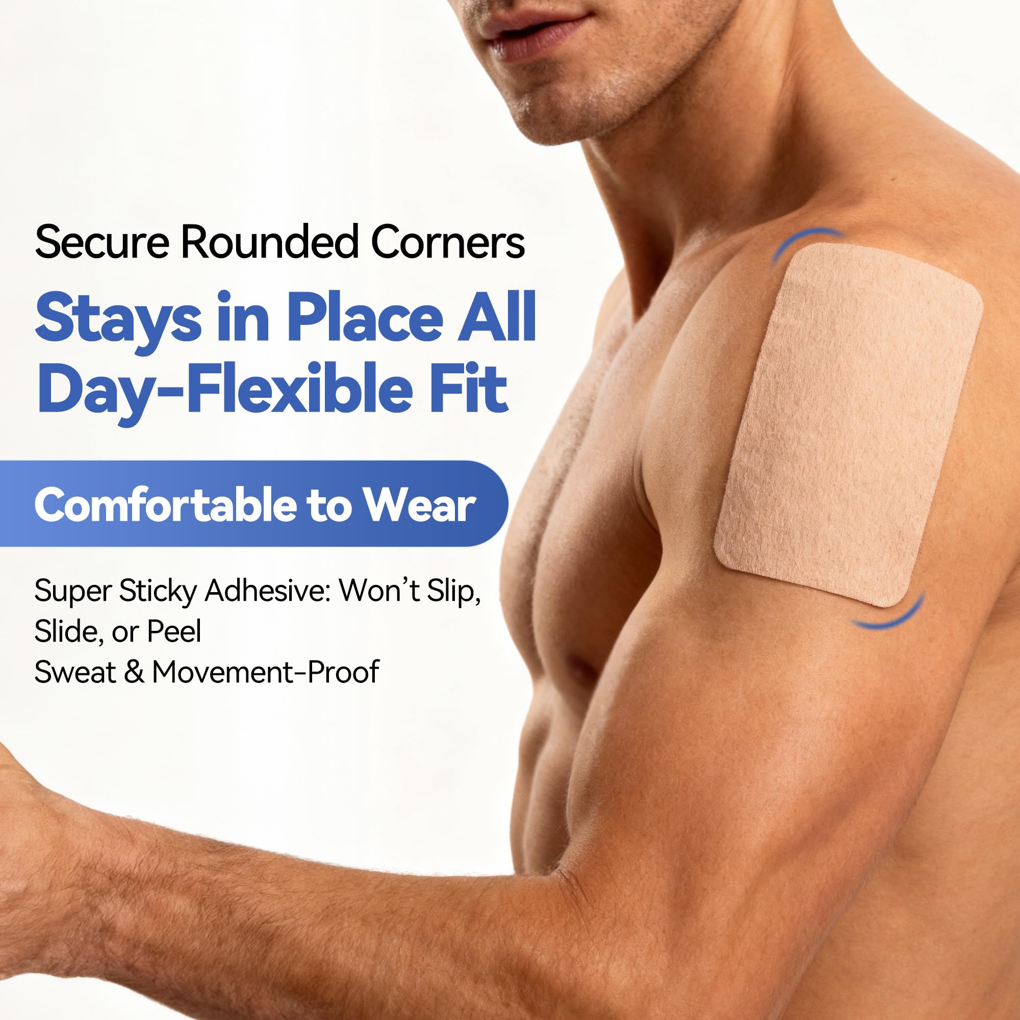 CARELAND 4% Lidocaine Patches Maximum Strength, 21 Count (10cm x 14cm) - OTC Pain Relief Patches with Stronger Adhesion for Back, Shoulder, Knee, Large Size CARELAND Au supplements