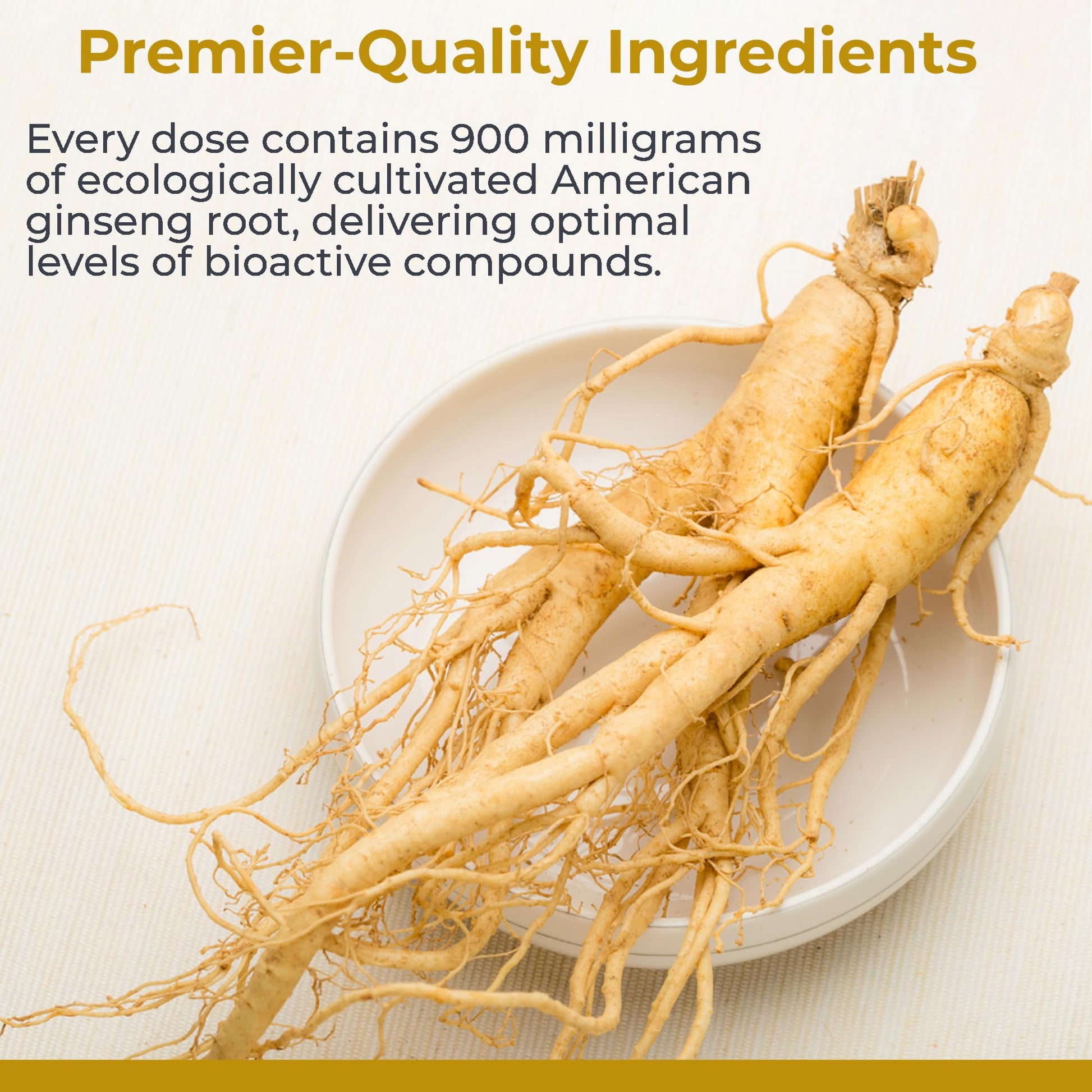 Premier Research Labs American Ginseng Supplement - American Ginseng Capsules, Herbal Ginseng Root Pills, North American Ginseng Herb Extract, Calming Energy Supplement - 60 Plant-Based Capsules Premier Research Labs Au supplements
