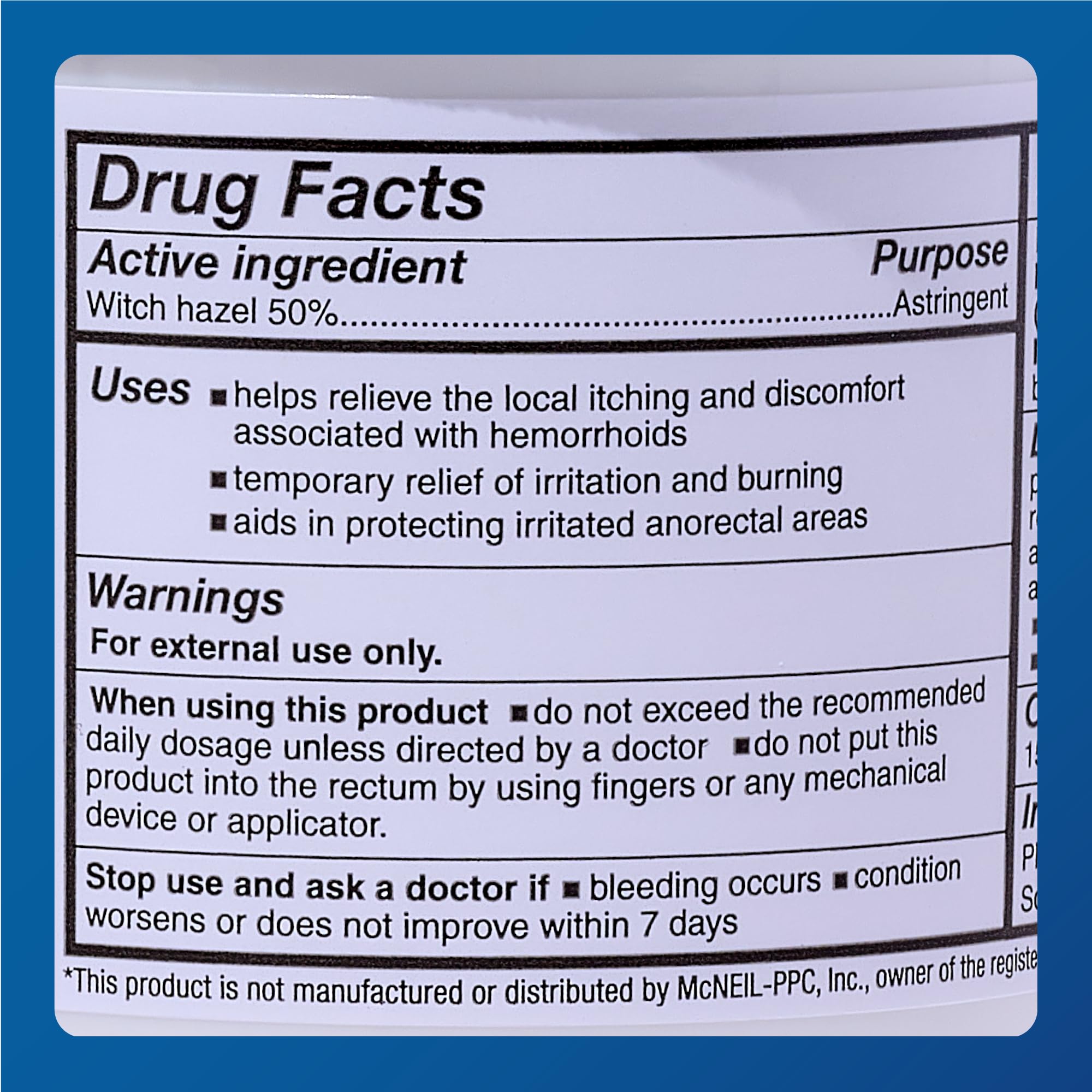 MAJOR Medi-Pads - Hemorrhoidal Hygienic Cleansing Witch Hazel Pads - Cooling Relief with Aloe - 100 Count Jar (3 Pack) MAJOR Au supplements