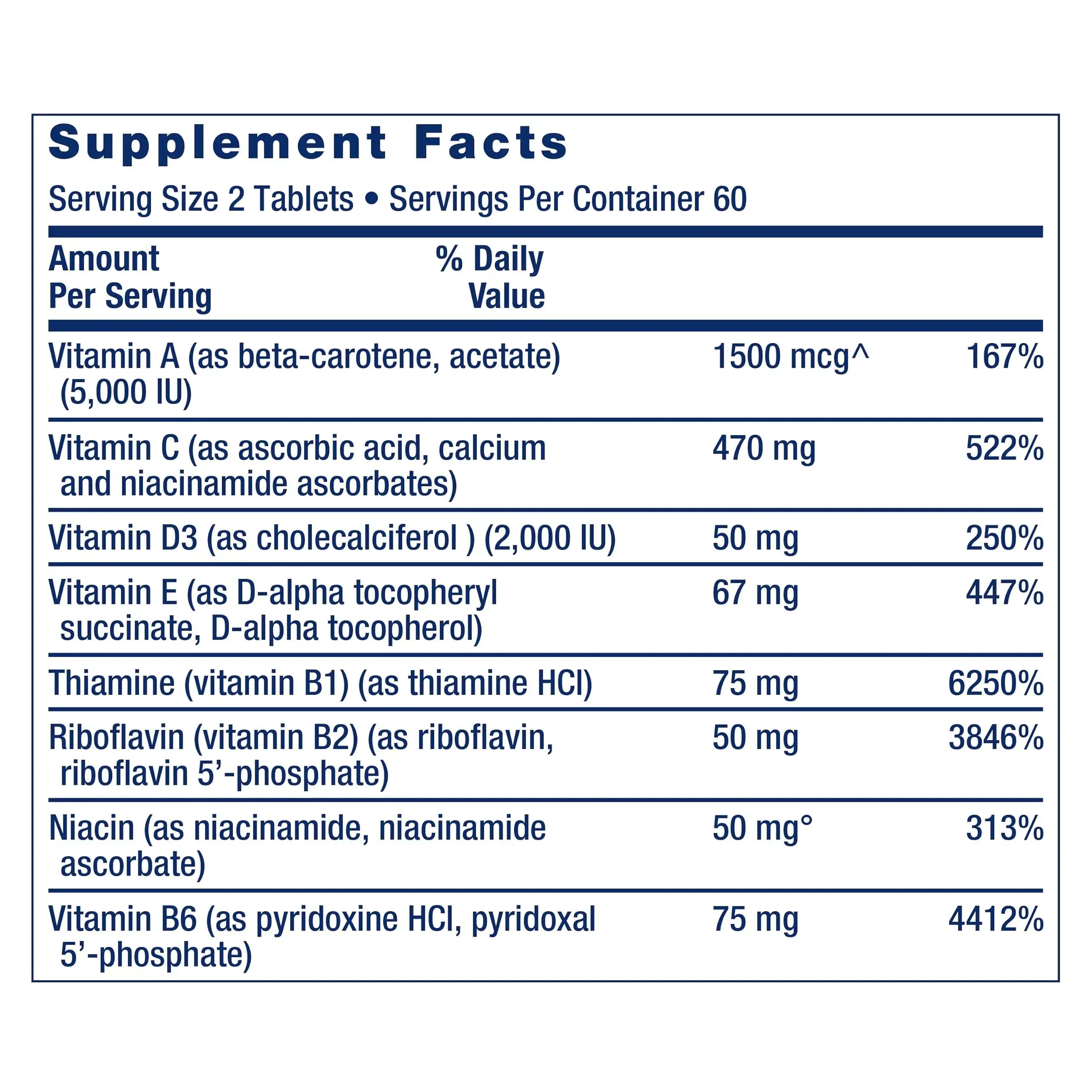 Life Extension Two-Per-Day Multivitamin 120 Capsules & 120 Tablets - Vitamins B, C, D, Zinc & Over 25 Vitamins, Minerals & Extracts Life Extension Au supplements