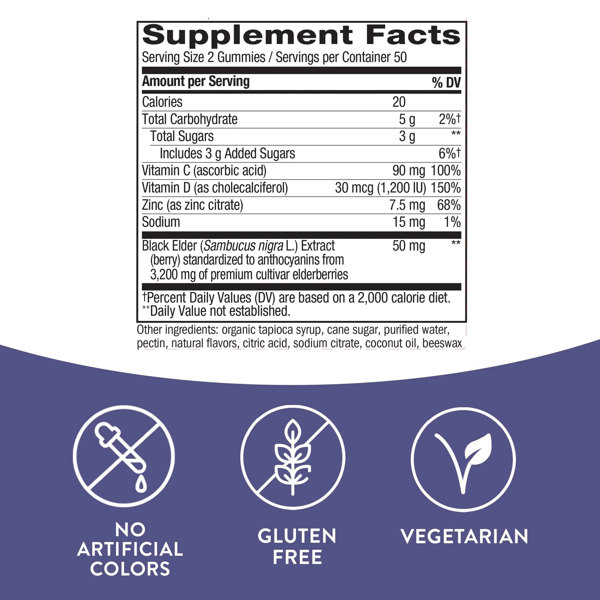 Nature's Way Sambucus Elderberry Gummies - Immune Support Supplement for Kids Nature's Way Au supplements