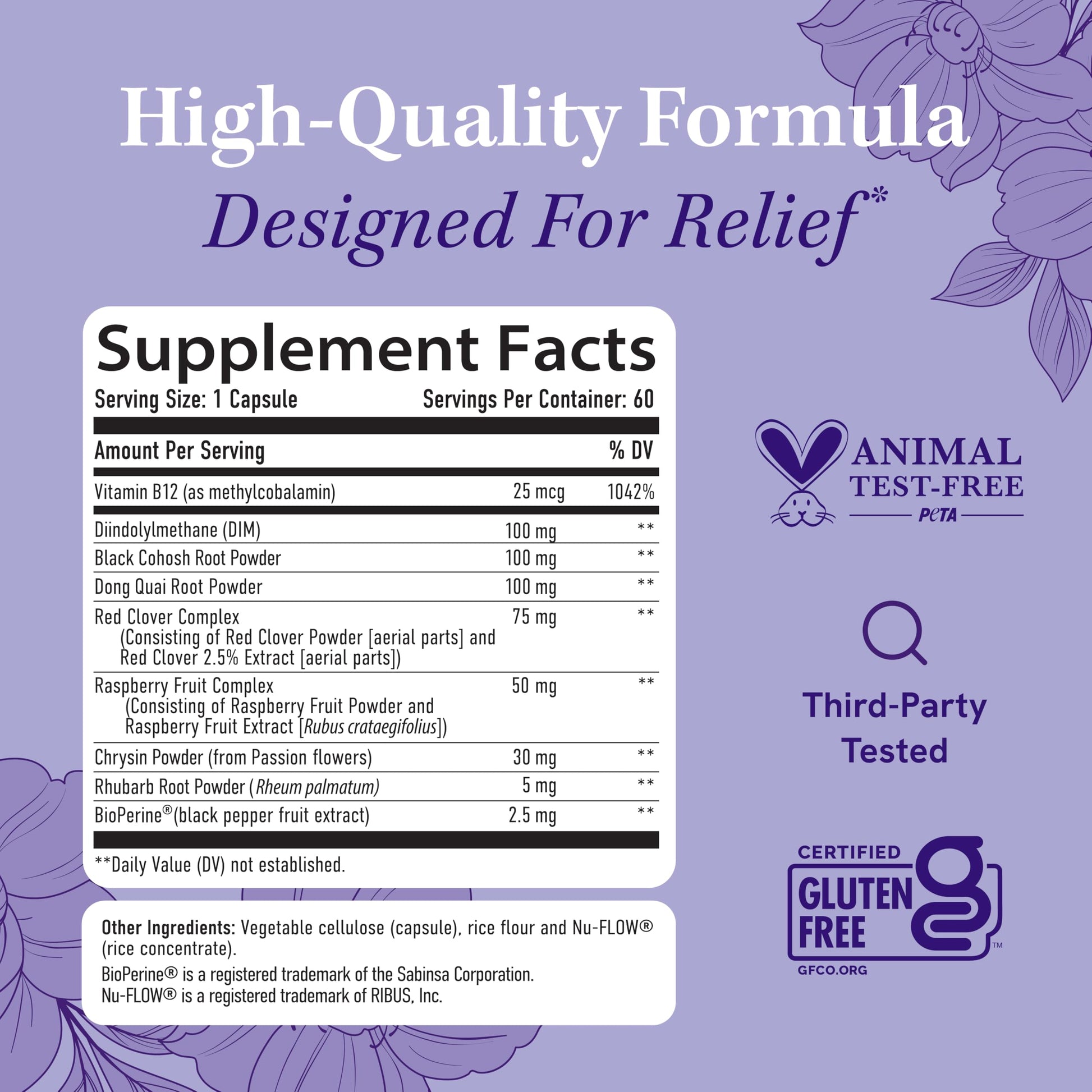 Menopause Supplements for Women Hot Flashes & Night Sweats | Hormone Balance, Menopause Relief for Women & Perimenopause Support | With Black Cohosh, DIM & Red Clover | 60 Ct (2 Month Supply) SMNutrition Au supplements