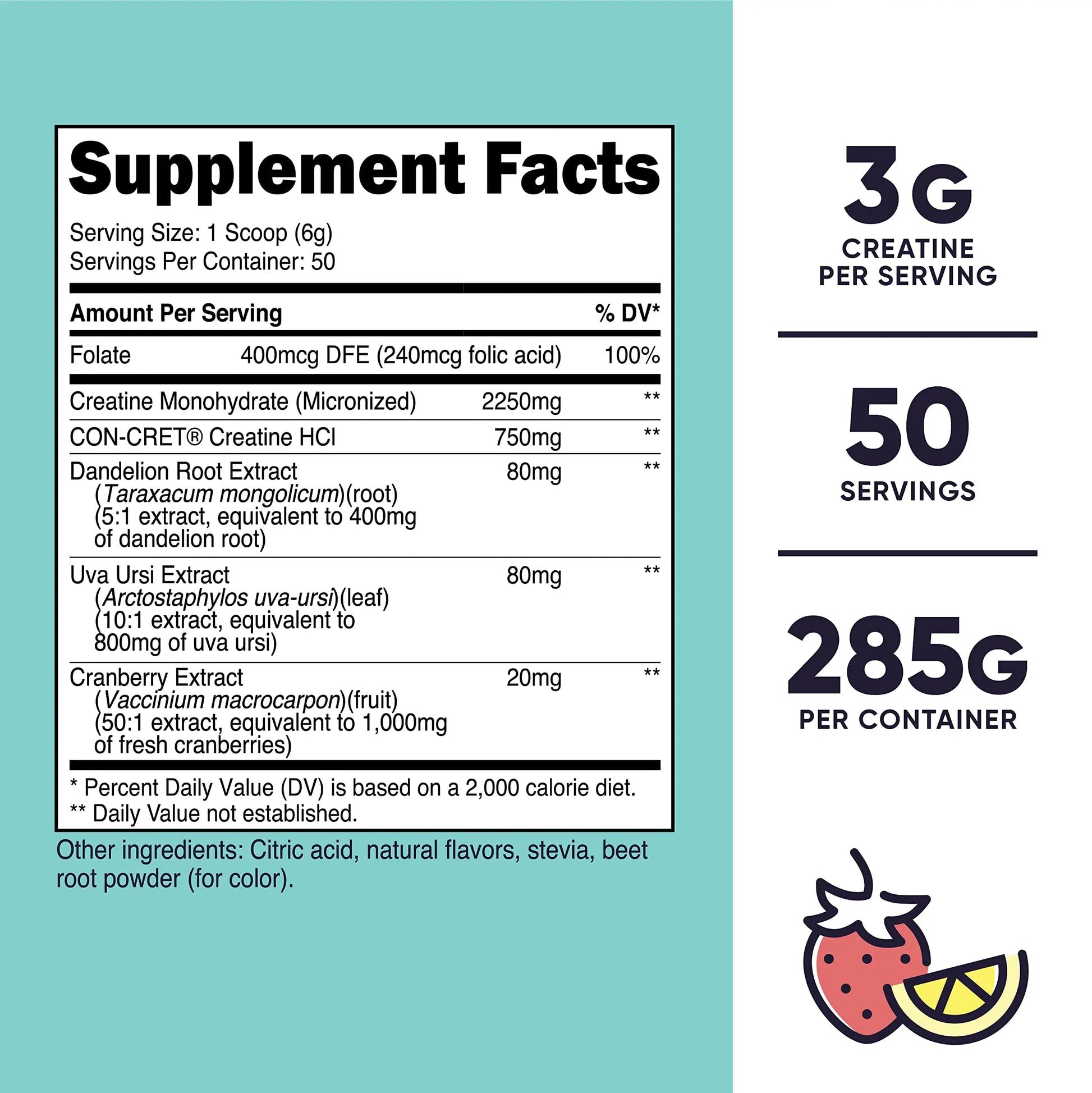 Nutricost Creatine Monohydrate Powder for Women, Micronized, Strawberry Lemonade Nutricost Au supplements