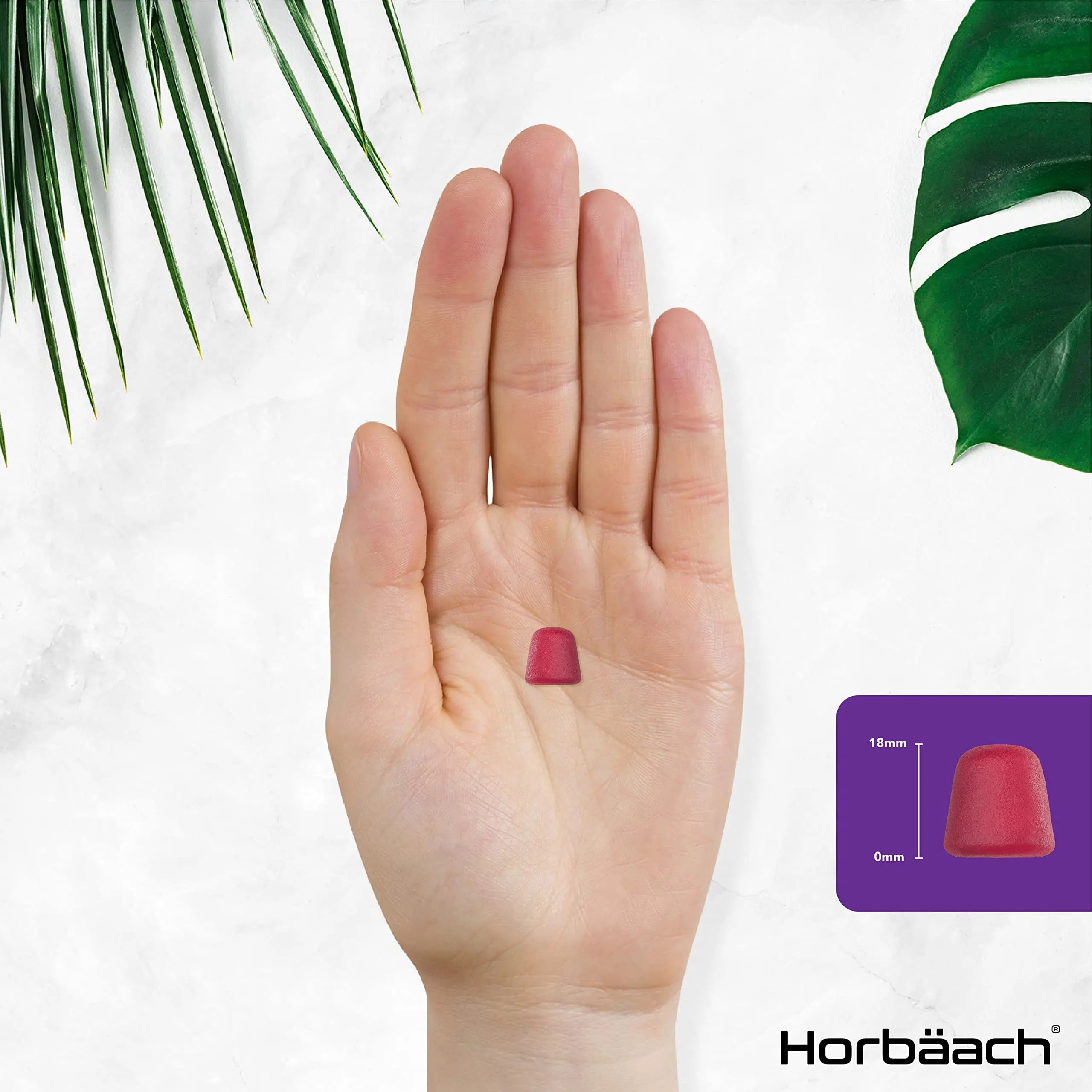 Biotin Gummies 10,000mcg | 90 Vegan Vitamins | Natural Strawberry Flavour Horbäach Au supplements