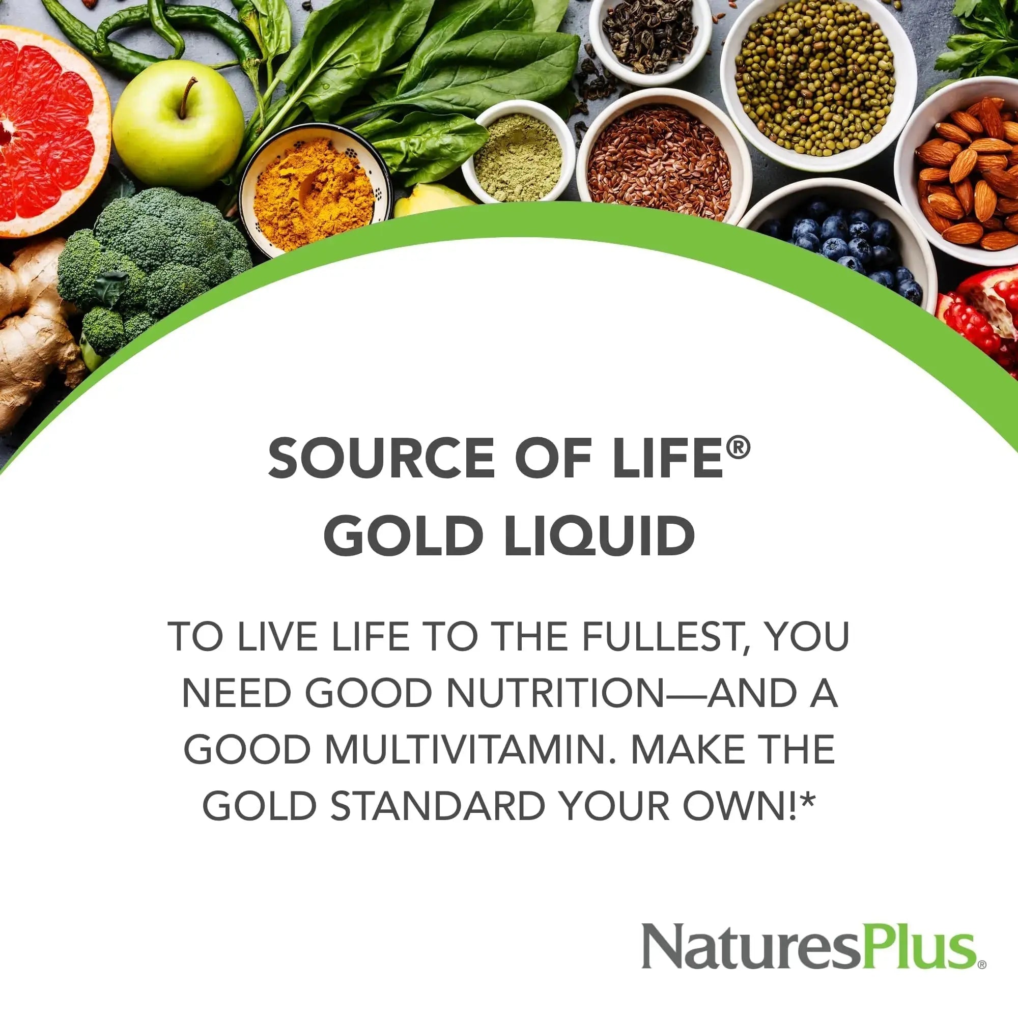 NaturesPlus Source of Life Gold Multivitamin Liquid - 30 oz - with Vitamins D3, B12 & K2 - Blood, Bone & Immune Support - Vegetarian & Gluten Free - 30 Servings NaturesPlus Au supplements