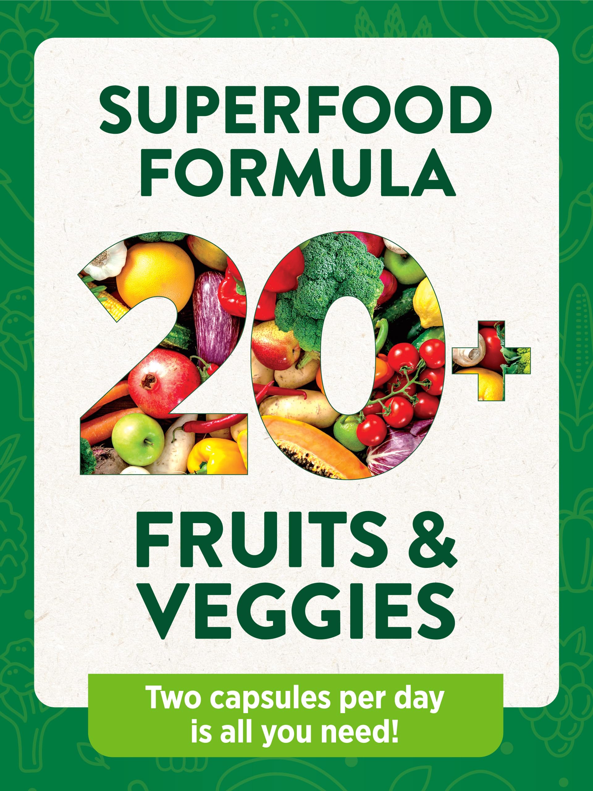 Nature's Truth Fruit and Veggies Supplement | 120 Vegetarian Capsules | 20+ Fruits & Vegetables | Vegetarian, Non-GMO, and Gluten Free Supplement Nature's Truth Au supplements