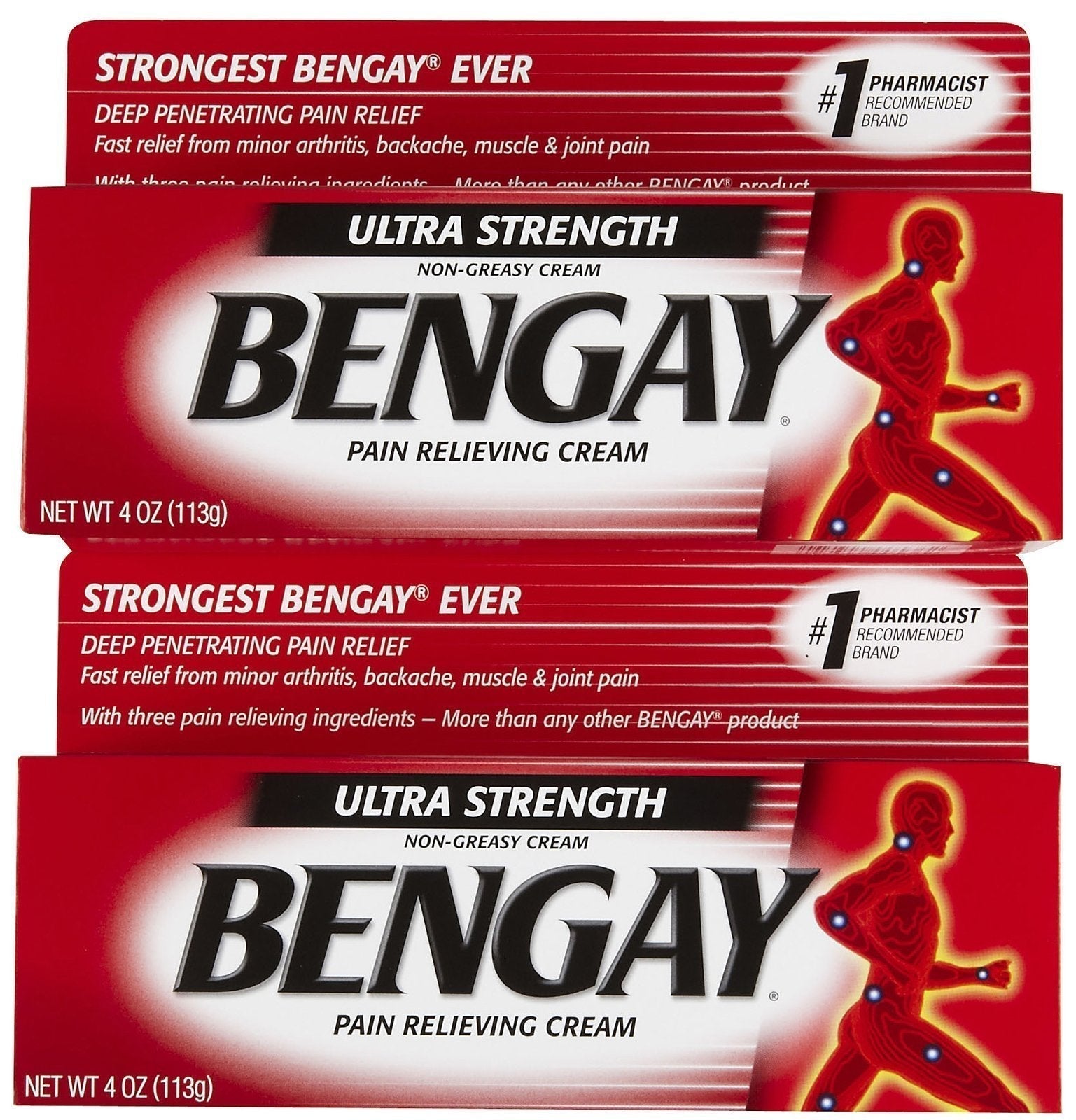 Bengay Ultra Stength Pain Relieving Cream, Non-Greasy-Ultra Strength, 2 pk Bengay Au supplements