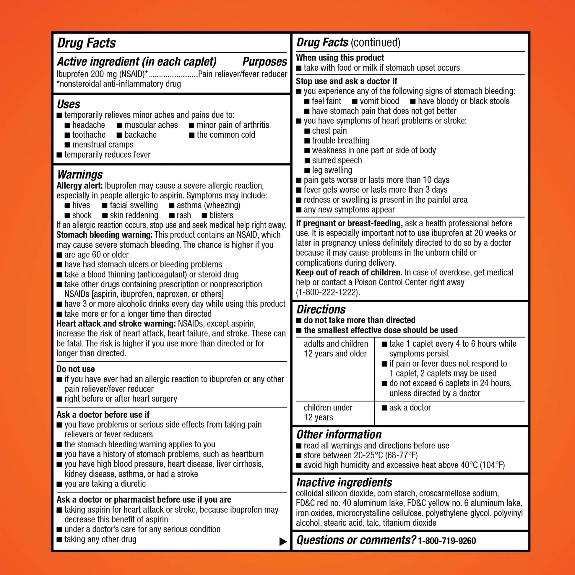 Amazon Basic Care Ibuprofen Tablets, 200 mg, Pain Reliever/Fever Reducer for Headache, Backache, Menstrual Pain and Body Aches, 100 Count Amazon Basic Care Au supplements