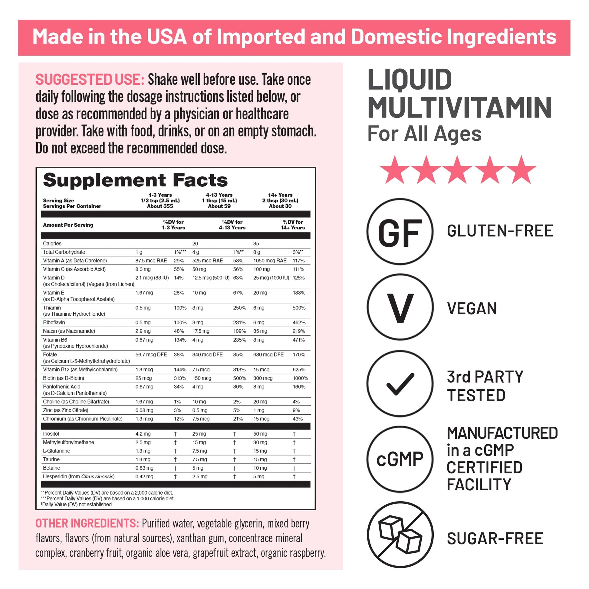NatureWise Liquid Multivitamin for Women, Men of All Ages - Sugar Free, Vegan - Vitamins for Energy Levels, Beauty, Immune Health with Methylated B12 & Folate - Non-GMO - 30 fl oz(887 mL) NatureWise Au supplements