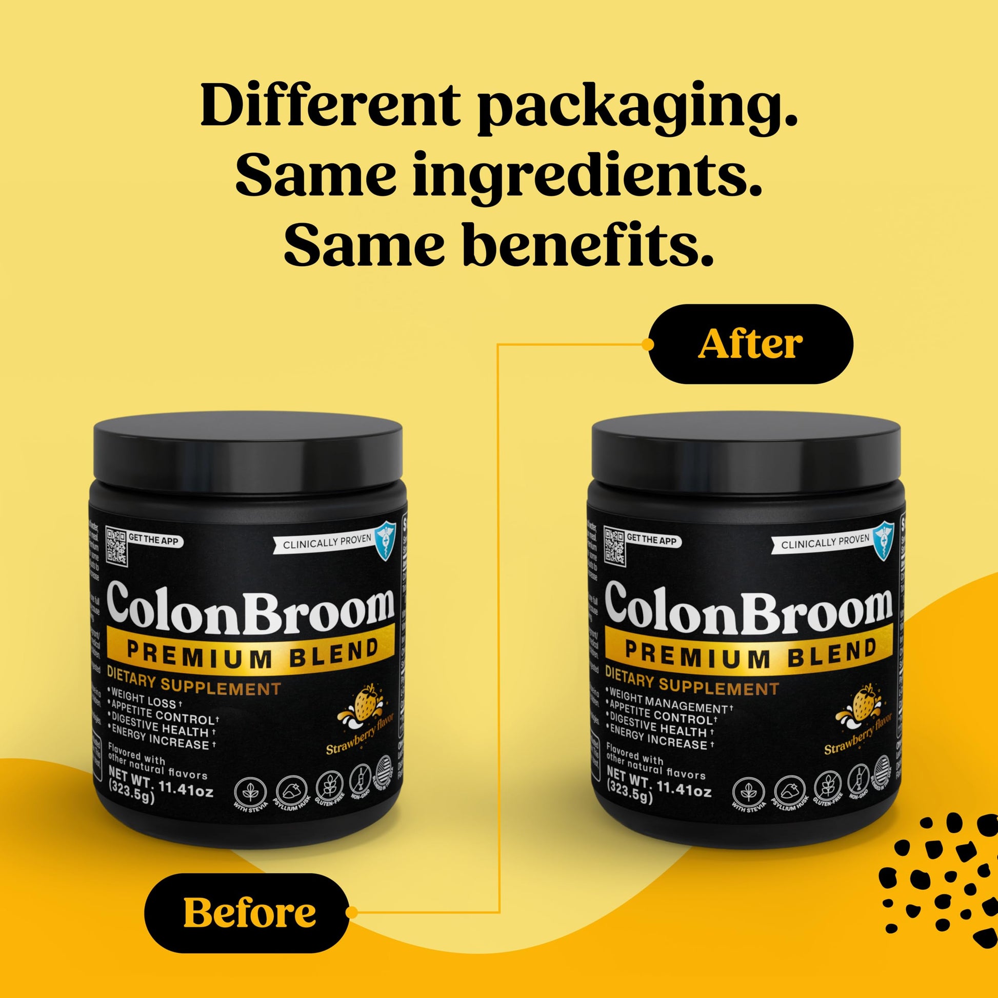 ColonBroom Premium Powder Supplement (Strawberry) - Colon Broom Psyllium Husk Fiber Powder Drink - Gluten Free, Non-GMO Colon Cleanse for Bloating Relief & Gut Health, 50 Servings ColonBroom Au supplements