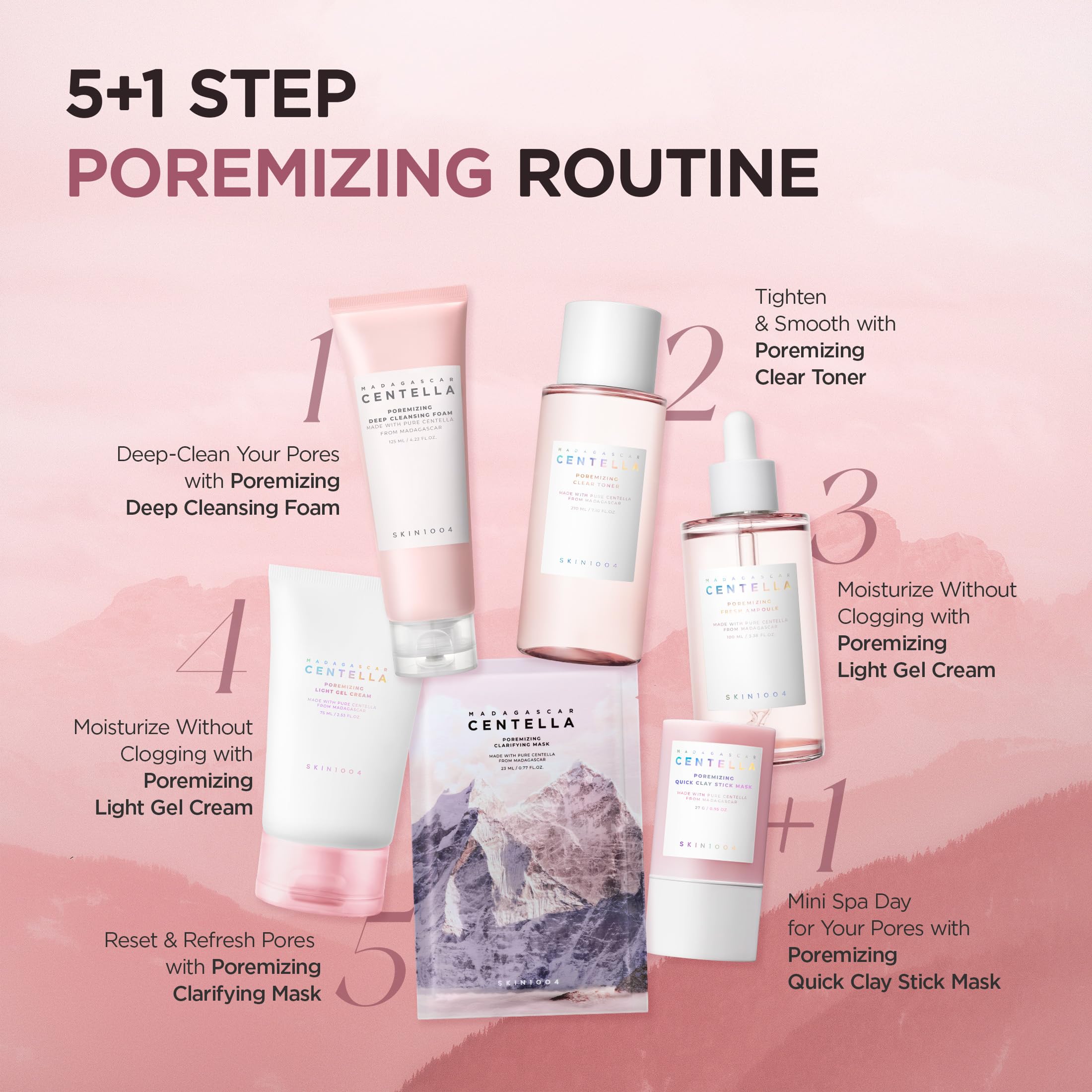 SKIN1004 Poremizing Quick Clay Stick Mask, Face Mask Skincare for Pore Minimizing, Facial Clay Mask with Centella, Pore Minimizer for Sebum Control