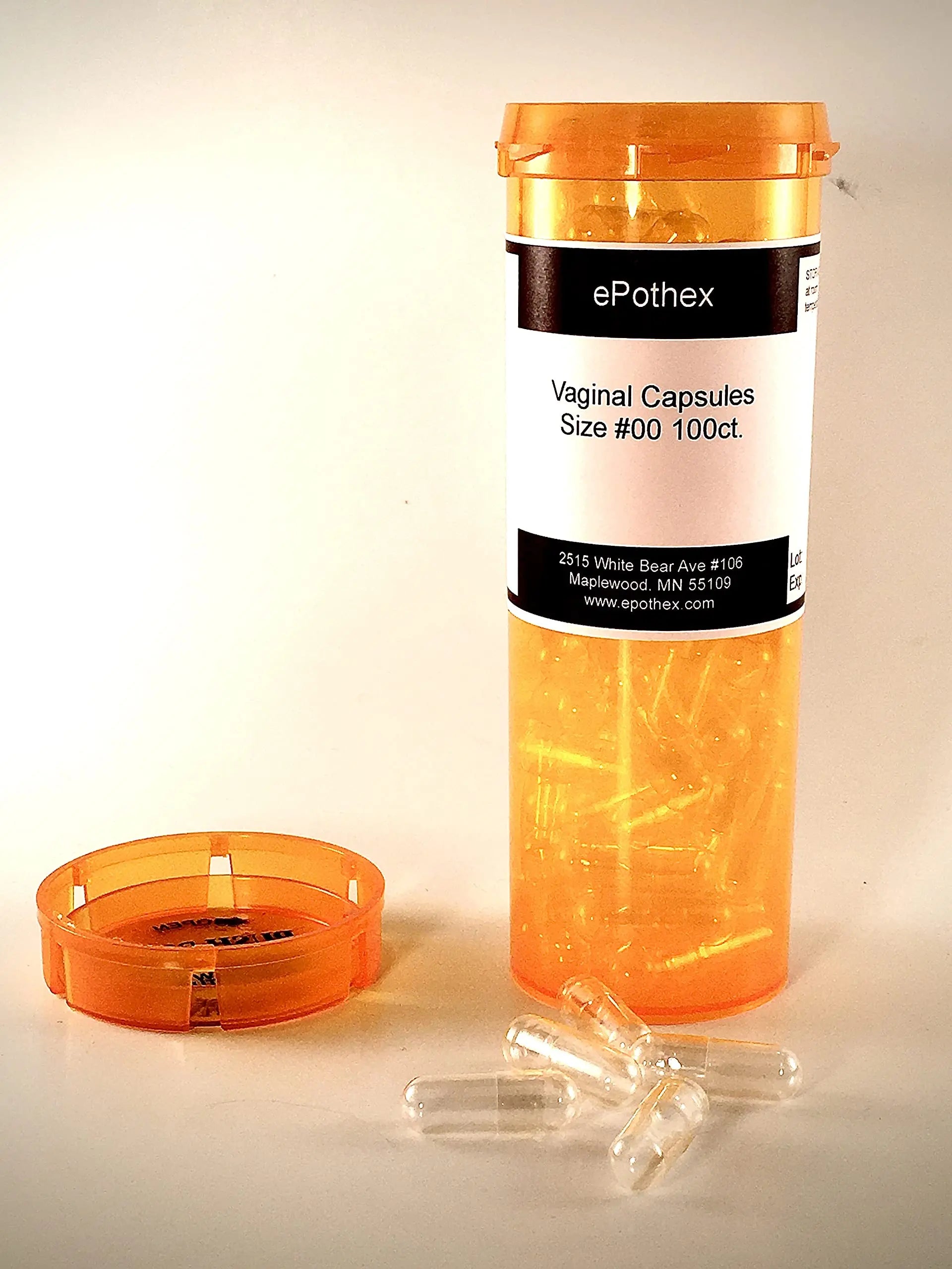 EPOTHEX Vaginal Capsule Suppositories - 100ct - Empty Non-Seperated- Great for Boric Acid and Vaginal Probiotics EPOTHEX Au supplements