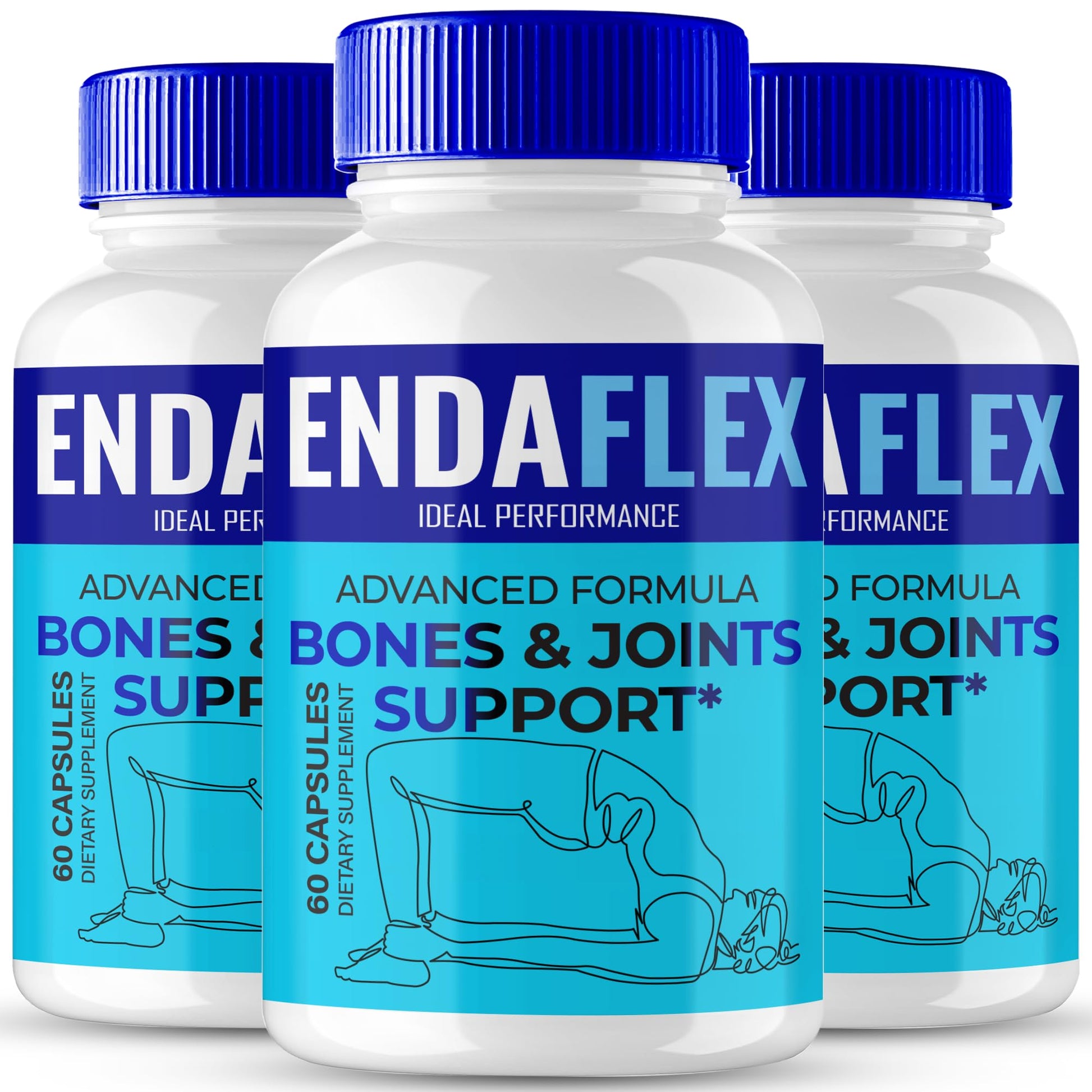 Endaflex Capsules, Advanced Joint Support Supplement Pills for Mobility and Comfort - Maximum Strength, Official Enda Flex Joint Support All Natural Formula, Premium Enda-Flex Reviews (3 Pack) IDEAL PERFORMANCE Au supplements