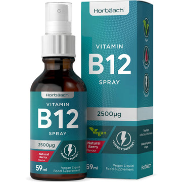 Vitamin B12 Spray 2500mcg | 59ml | High Strength Supplement | Natural Berry Flavour Horbäach Au supplements