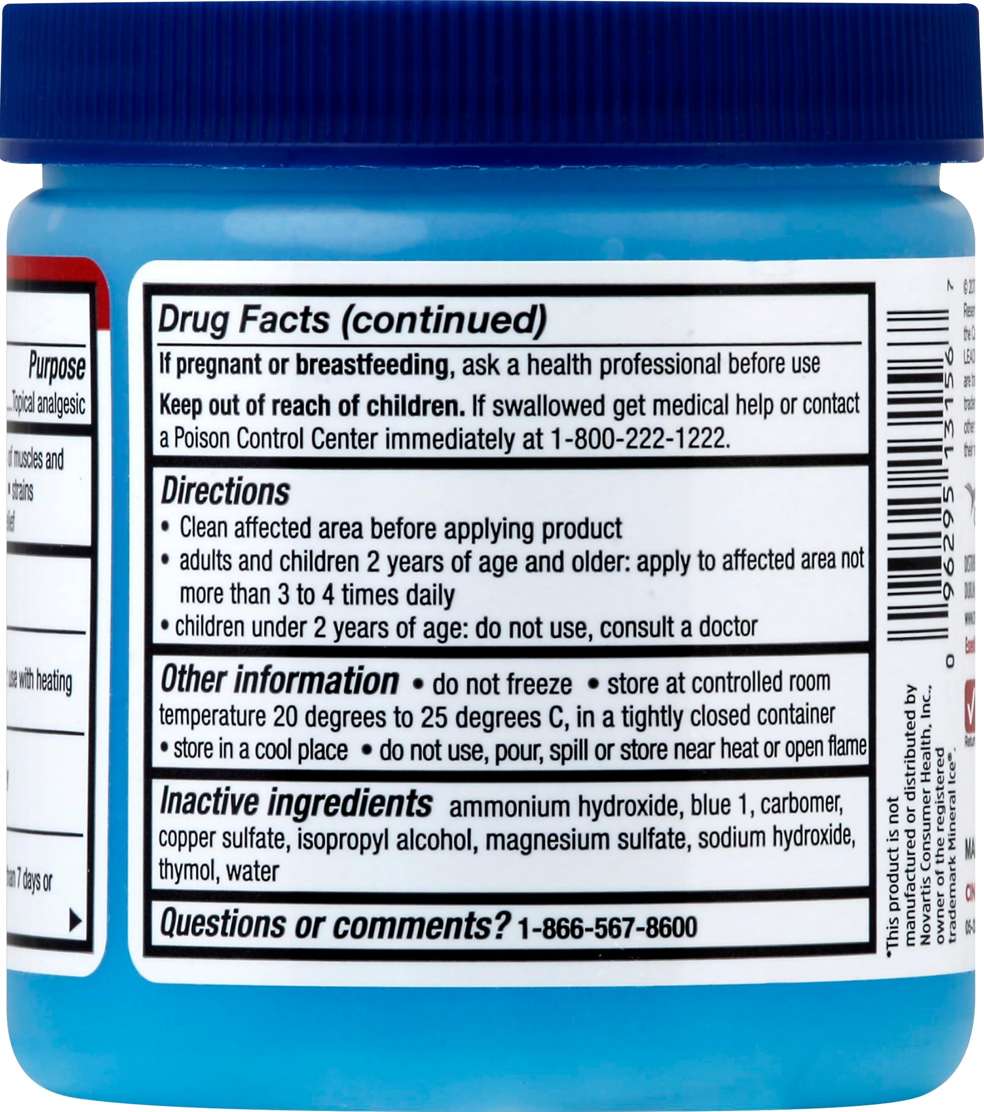 LEADER Ice Blue Gel Pain Relieving Greaseless Fast-Acting Topical Analgesic Cooling Therapy Muscle Joint Long-Lasting Relief Backache Arthritis Sports Injuries soothes Aches 8oz. Each (Pack of 5) Leader Au supplements