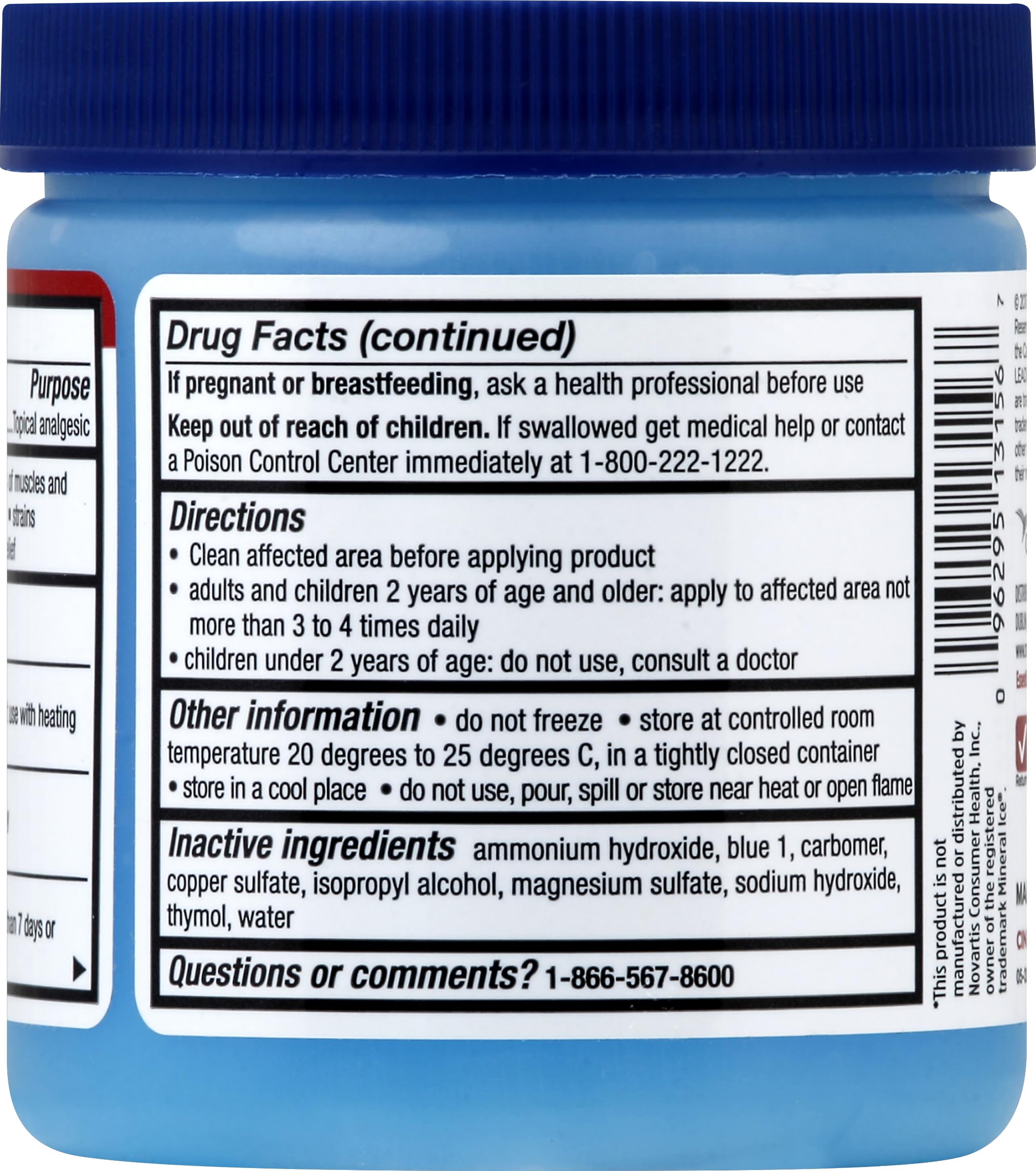 LEADER Ice Blue Gel Pain Relieving Greaseless Fast-Acting Topical Analgesic Cooling Therapy Muscle Joint Long-Lasting Relief Backache Arthritis Sports Injuries soothes Aches 8oz. Each (Pack of 5) Leader Au supplements