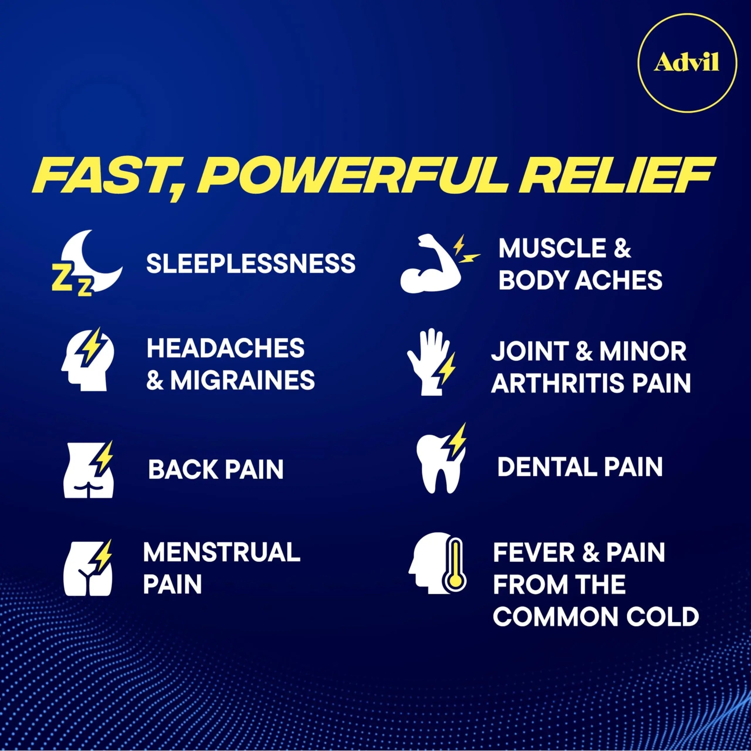 Advil PM Liqui-Gels Pain Reliever and Nighttime Sleep Aid, Pain Medicine with Ibuprofen for Pain Relief and Diphenhydramine HCL for a Sleep Aid - 2x80 Liquid Filled Capsules Advil Au supplements