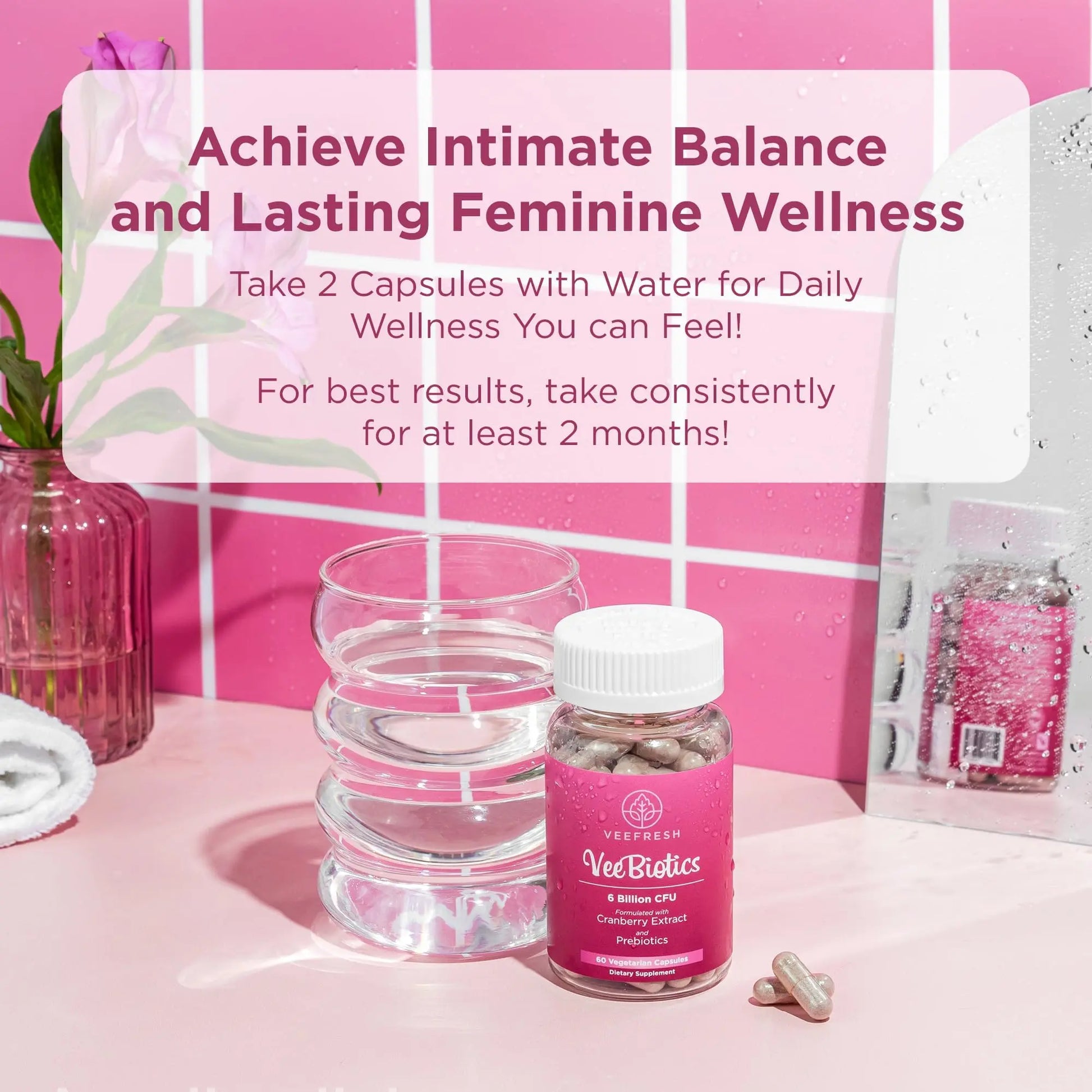 VeeBalance Bundle – Boric Acid Suppositories, Feminine Wash & Cranberry Probiotics for Women – pH Balance & Freshness Support VeeFresh Au supplements