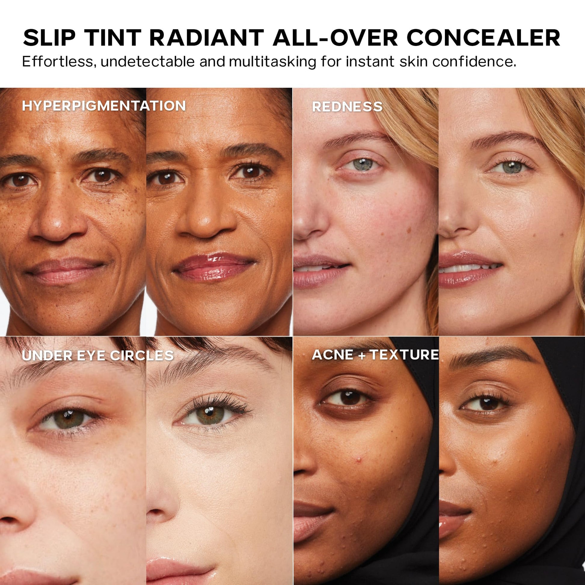 Saie Slip Tint Radiant Cream Concealer & All-Over Face Makeup - Concealer for Dark Circles, Redness & Blemishes - Lightweight Makeup Made with Hydrating Hyaluronic Acid - Shade 7 (0.17 oz) Saie Au supplements