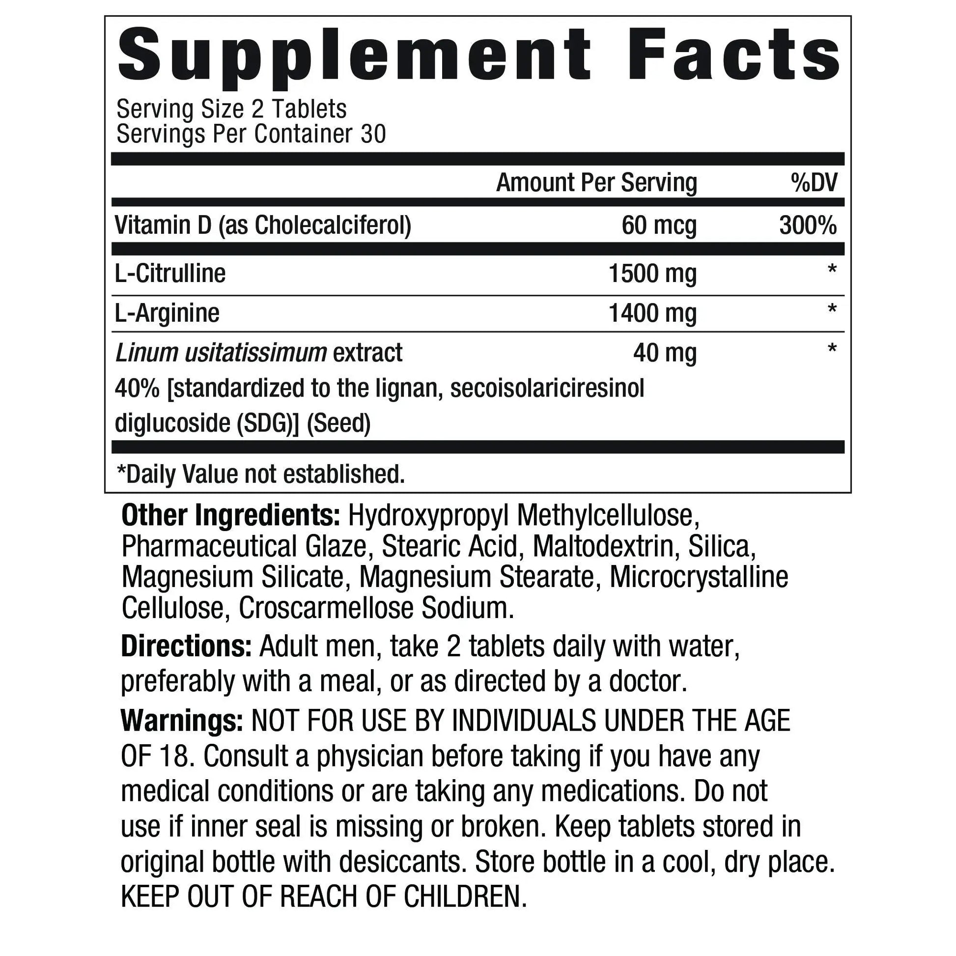 Ageless Male Performance Nitric Oxide Booster for Men - Promote Blood Circulation New Vitality Au supplements