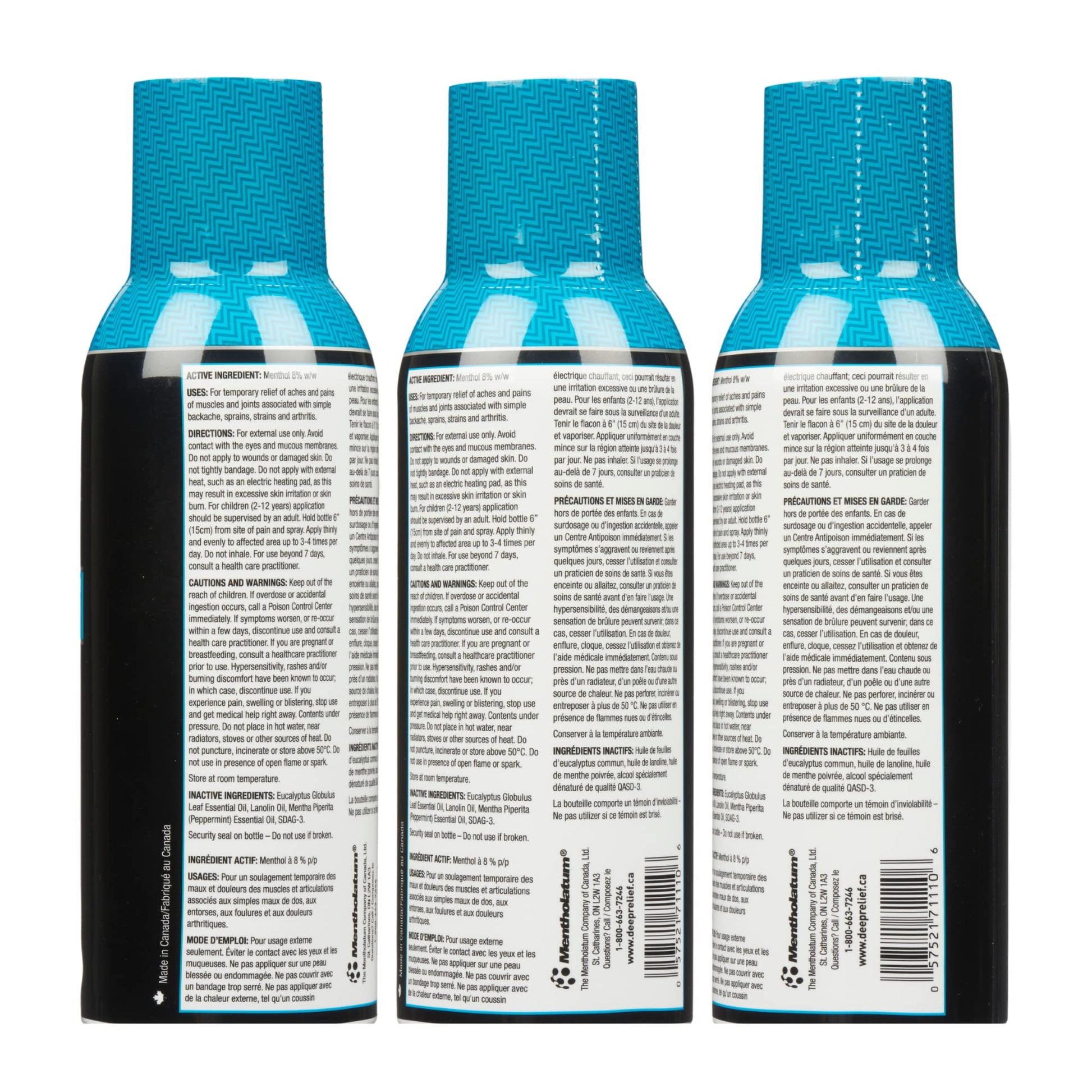 Deep Relief Ice Cold Spray, 150ml - Plastic Bottle, Spray, Cold Therapy, Turquoise, 5.3cm x 5.3cm x 17.1cm Deep Relief Au supplements