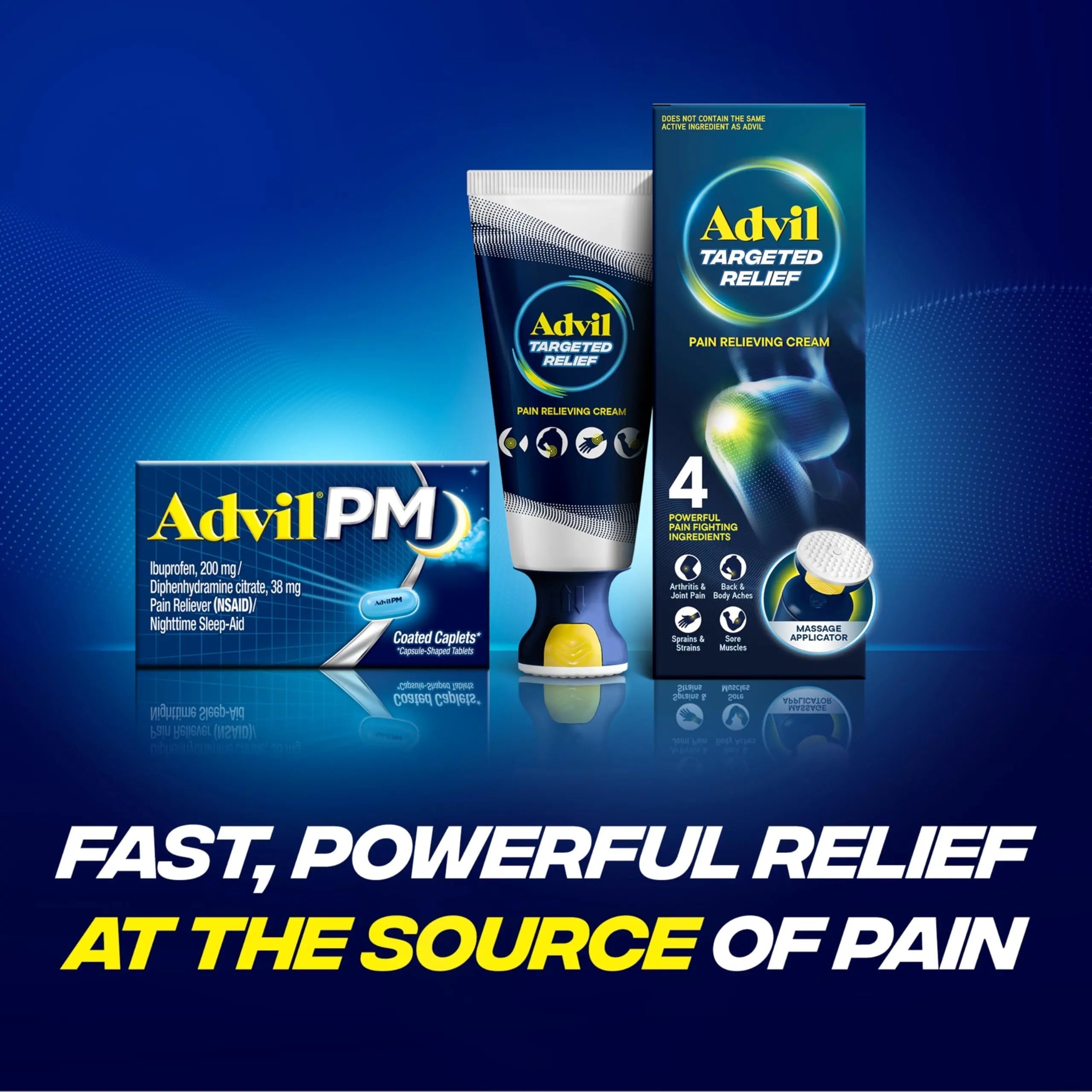 Advil PM Pain Reliever and Nighttime Sleep Aid, Pain Medicine with Ibuprofen for Pain Relief and Diphenhydramine Citrate for a Sleep Aid - 80 Coated Caplets Advil Au supplements